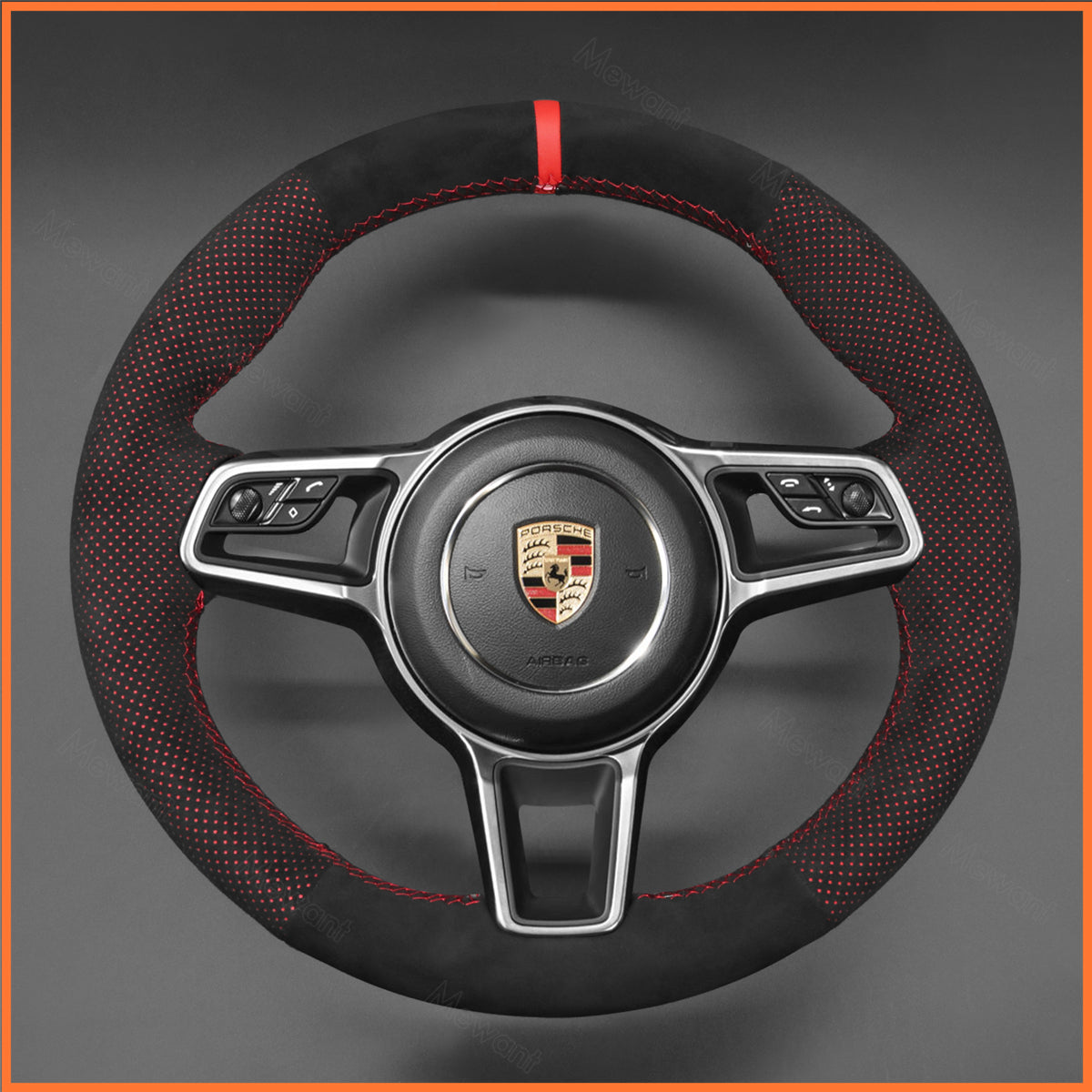 MEWANT Lenkradbezug für Porsche 718 Boxster / 718 Cayman / 718 Spyder / 911 (991) / 918 Spyder / Cayenne / Macan / Panamera - Mewant.de