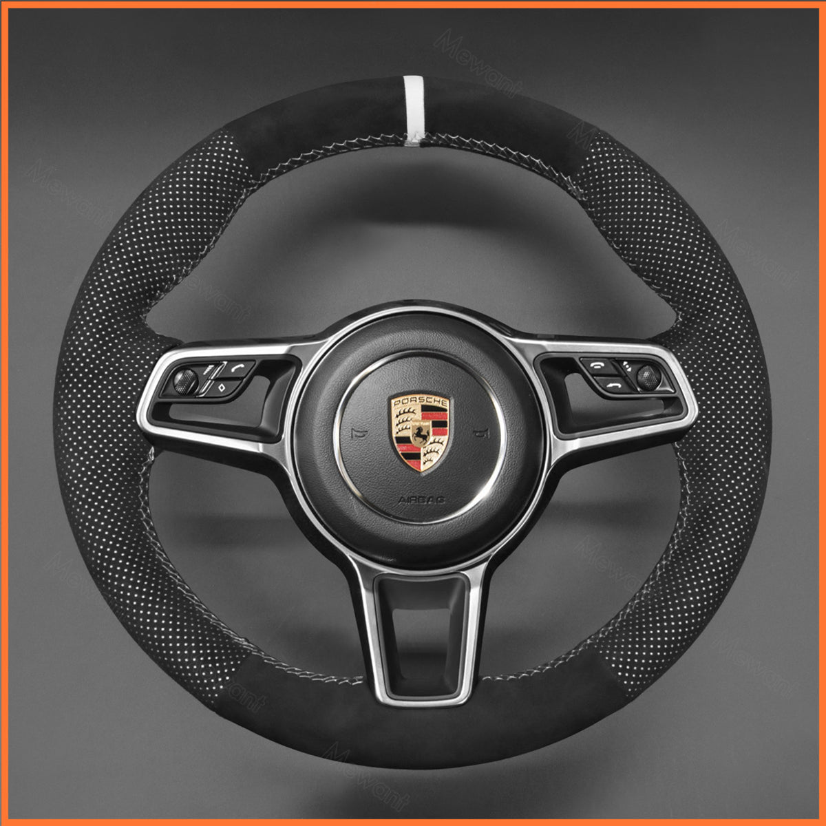MEWANT Lenkradbezug für Porsche 718 Boxster / 718 Cayman / 718 Spyder / 911 (991) / 918 Spyder / Cayenne / Macan / Panamera - Mewant.de