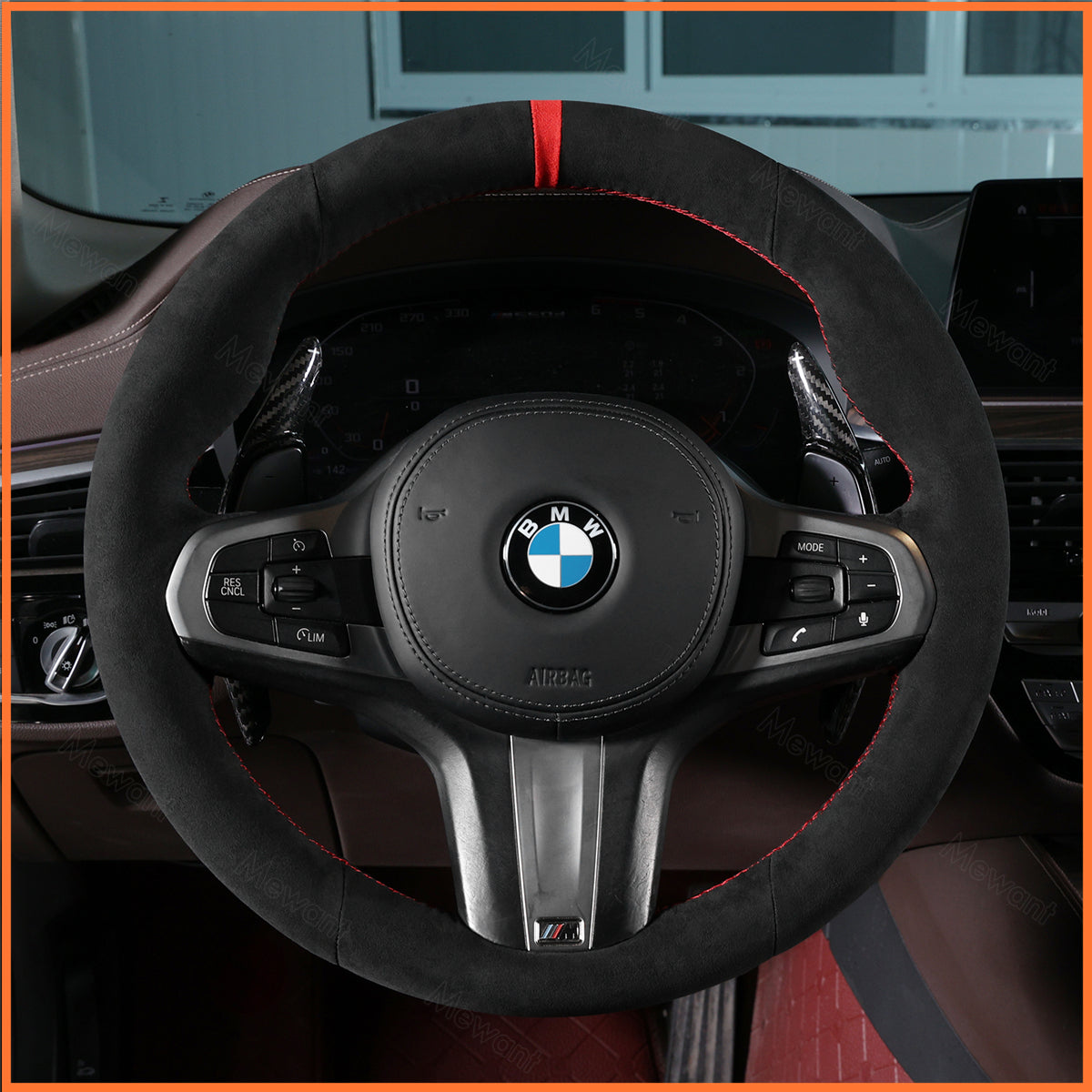 Funda para volante MEWANT para BMW G30 G31 GT G32 G11 G12 G14 G15 G16 M5 F90 2019-2024