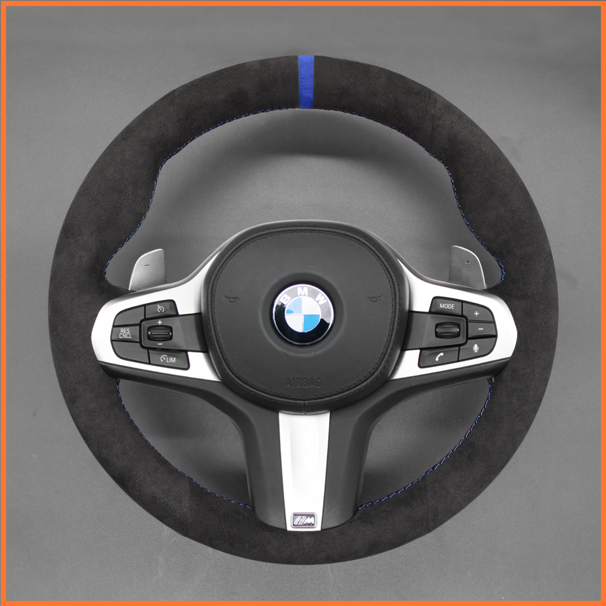 MEWANT Funda para volante para BMW M Sport F40 F44 G20 G22 G30 G32 G11 G14 i4 G26 X3 G01 iX3 X4 X5 X6 2019-2024