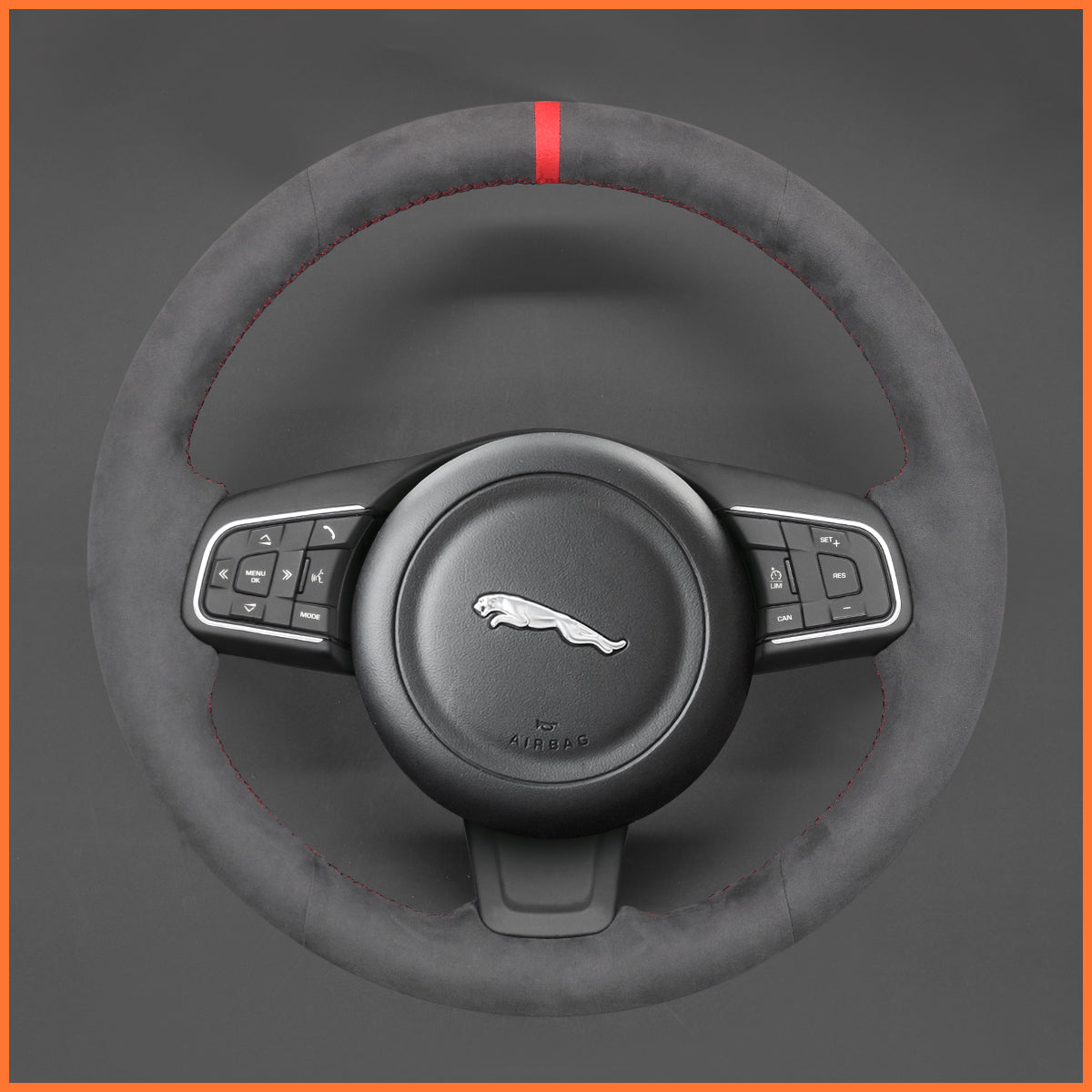 MEWANT Lenkradbezug für Jaguar E-Pace (X540) 2018-2021 / F-Pace (X761) 2016-2021 / XE (X760) 2015-2019 / XF (X260) 2015-2020 / XF Sportbrake (X260) 2017-2020 - Mewant.de