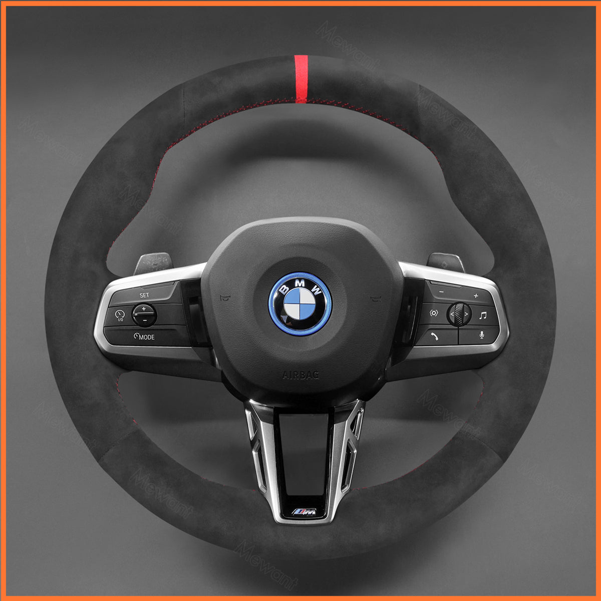 MEWANT Lenkradbezug für BMW (M Sport) 2 Series U06 (Active Tourer) 2022-2024 / X1 U11 X2 U10 2024 - Mewant.de