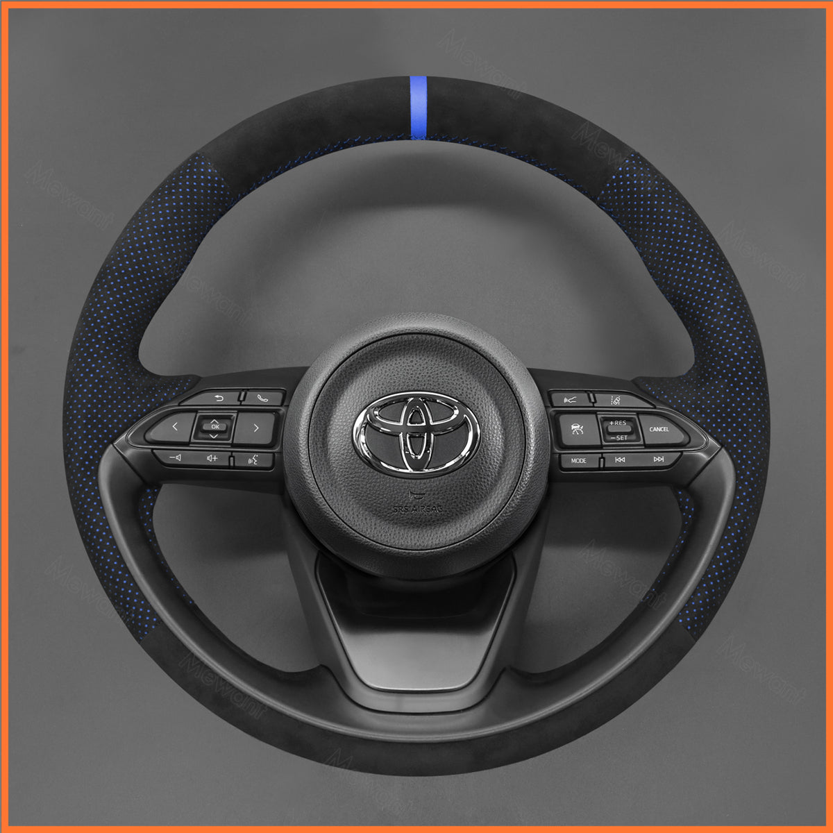 MEWANT Lenkradbezug für Toyota Yaris IV (XP210) 2020-2024 / Yaris Cross 2021-2024 / Aygo X 2022-2024 - Mewant.de