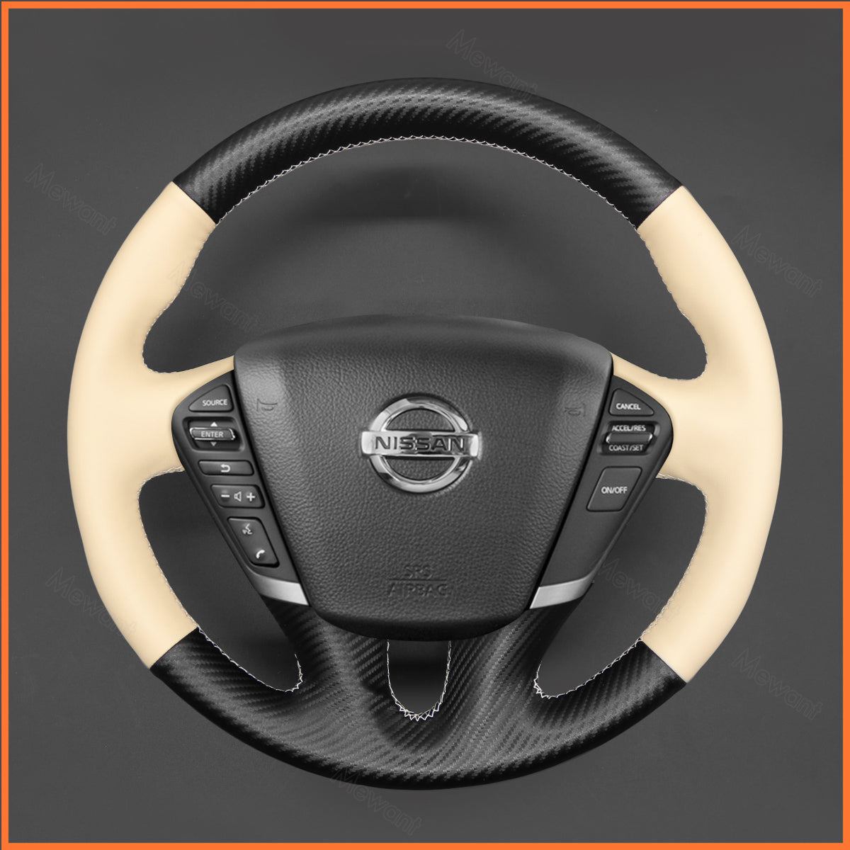 MEWANT Lenkradbezug für Nissan Murano 2009-2015 / Teana 2008-2013 / Elgrand 2010-2021 - Mewant.de