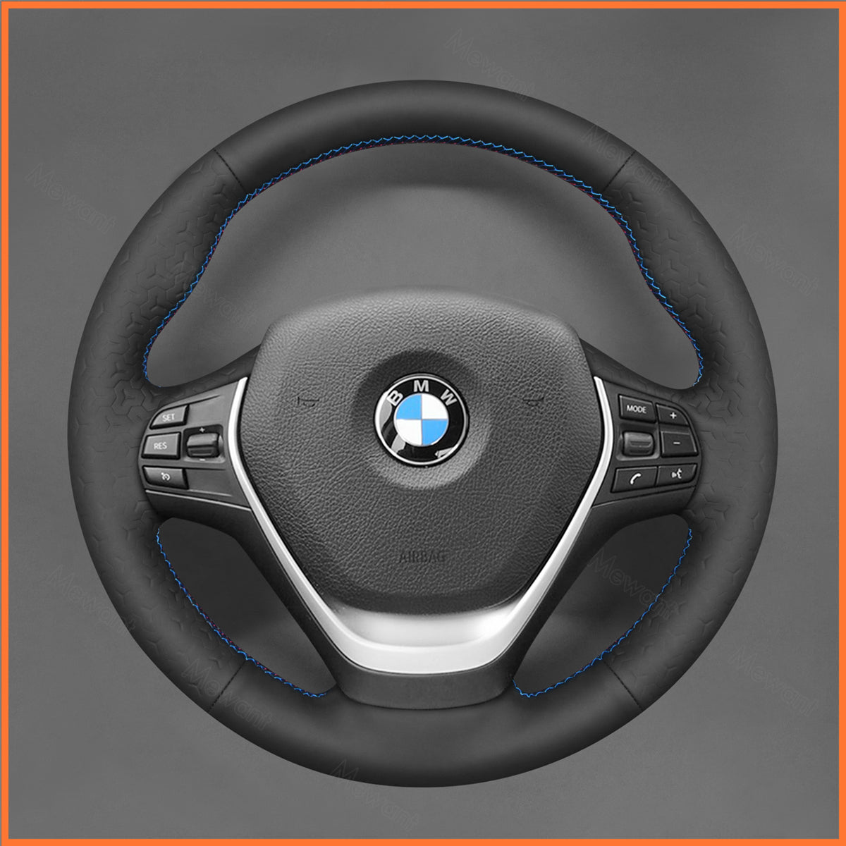 Funda para volante MEWANT para BMW F20 F21 F22 F23 F30 F31 F33 F34 F32 F36 2013-2020