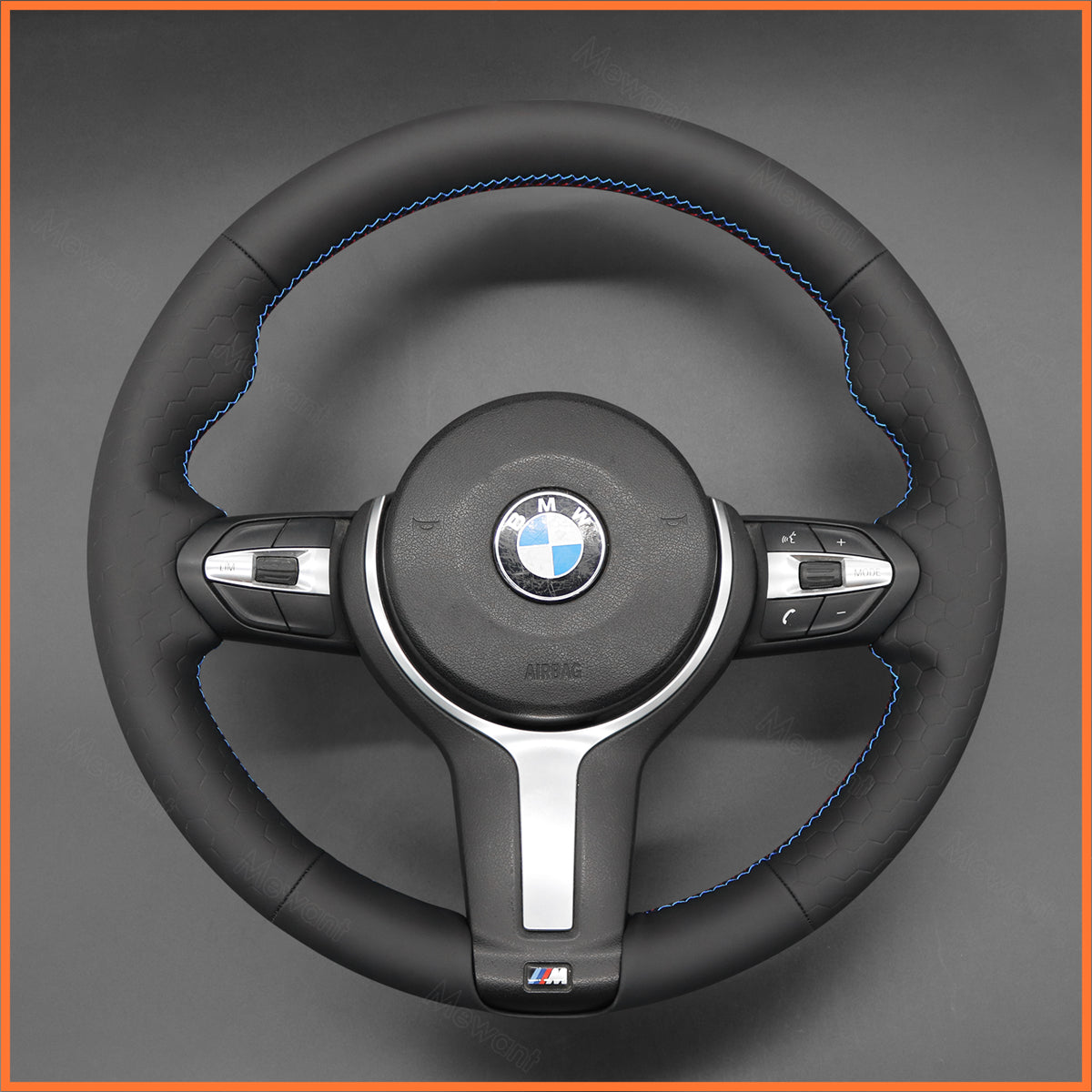 MEWANT Lenkradbezug für BMW (M Sport) 1 Series F20 F21 / 2 Series F45 / 3 Series F30 / 4 Series F32 / 5 Series F10 / 6 Series F12 2014-2021 in DE Lager - Mewant.de