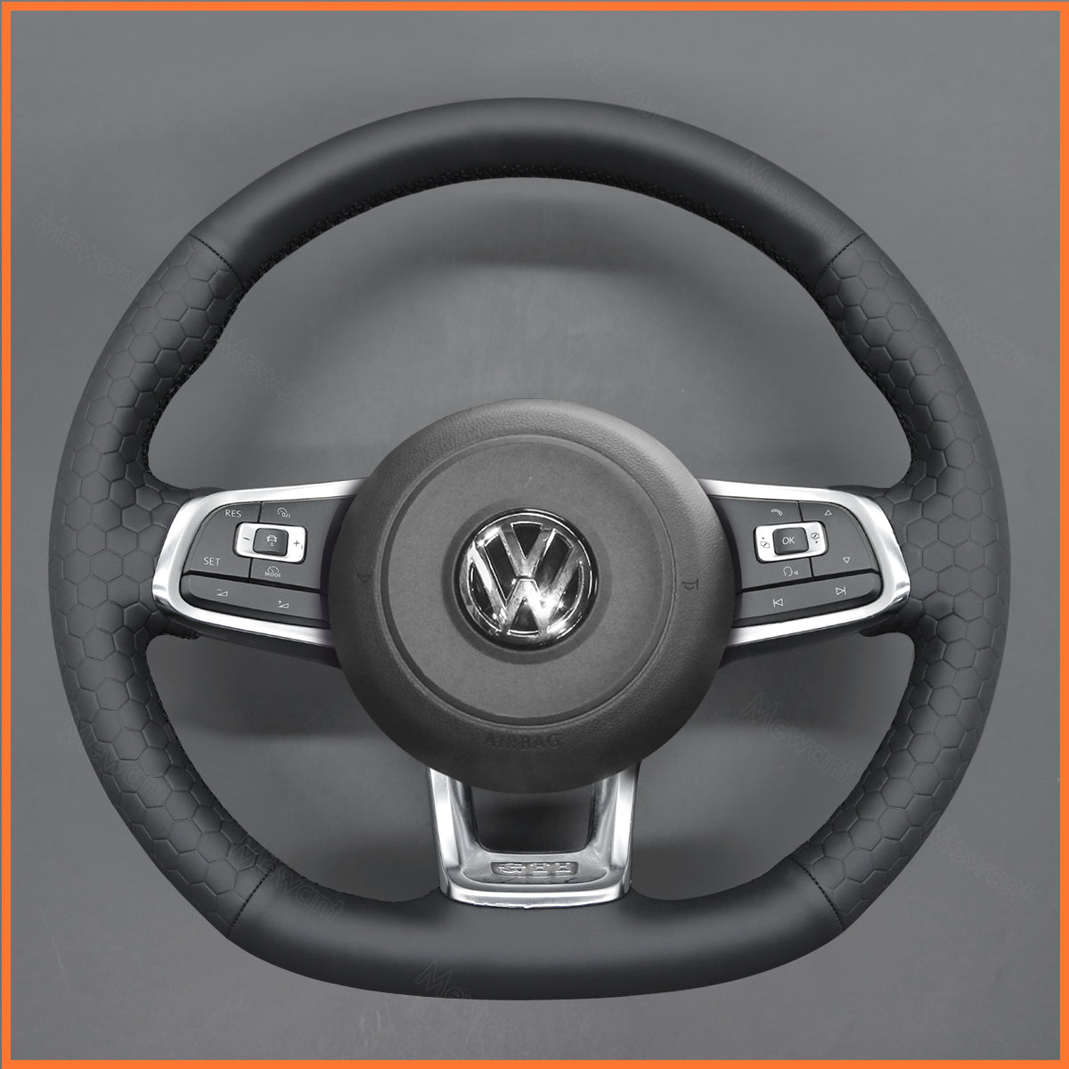 MEWANT Lenkradbezug für VW Golf / Jetta / Polo / Scirocco / Arteon / Passat / Tiguan / T-Roc 2013-2020 - Mewant.de