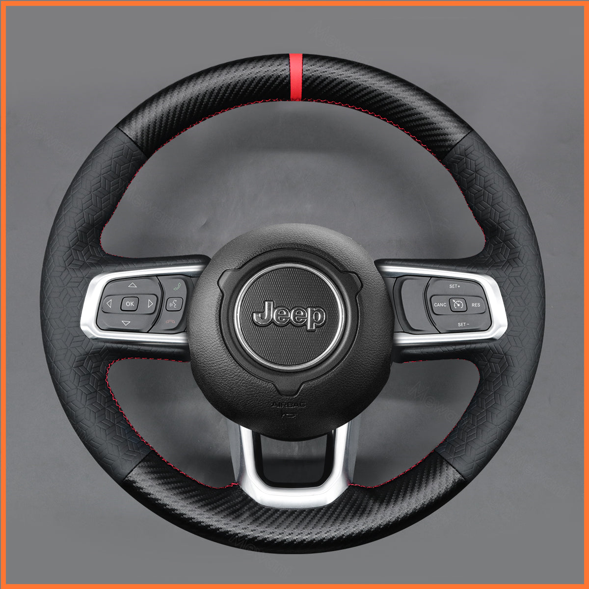 MEWANT Lenkradbezug für Jeep Wrangler JL / Gladiator JT 2020-2023 - Mewant.de