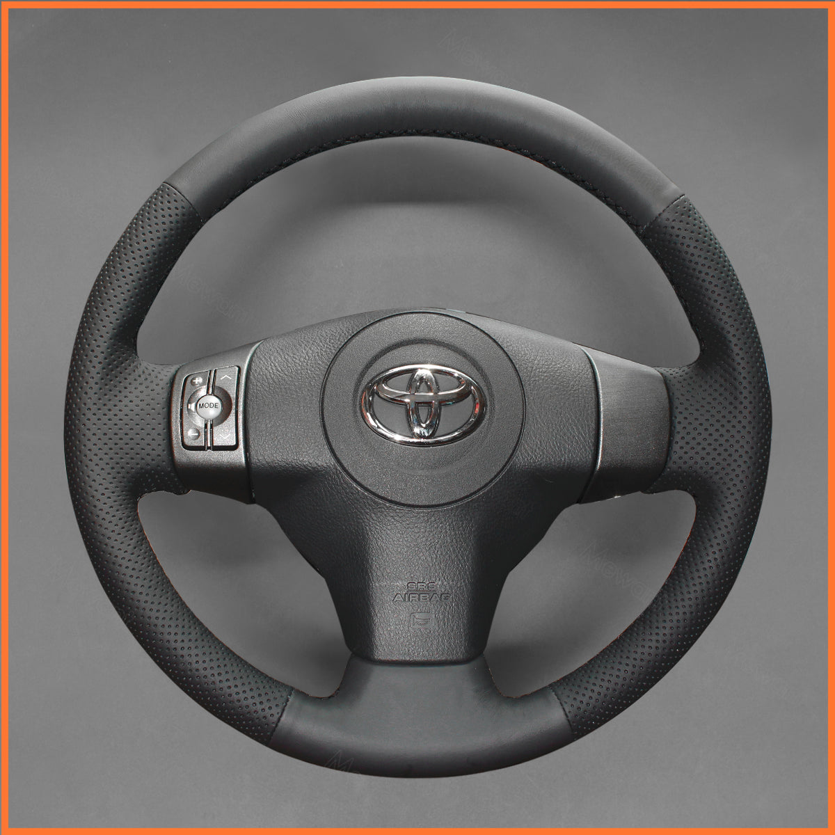 MEWANT Lenkradbezug für Toyota RAV4 2005-2010 / Yaris (Vitz) 2005-2011 / Urban Cruiser 2009-2014 / Passo Sette 2008-2012 / Vanguard 2007-2009 / Ist 2007-2016 - Mewant.de