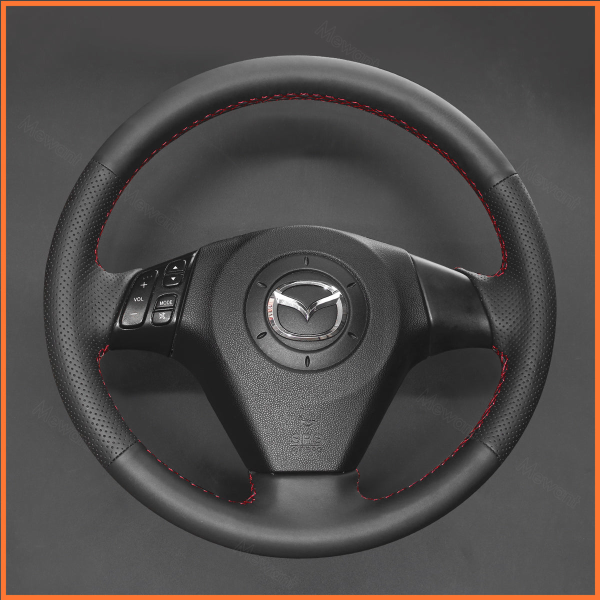 MEWANT Lenkradbezug für Mazda 3 Axela 2003-2009 / Mazda 5 2004-2010 / Mazda 6 Atenza 2004-2008 - Mewant.de