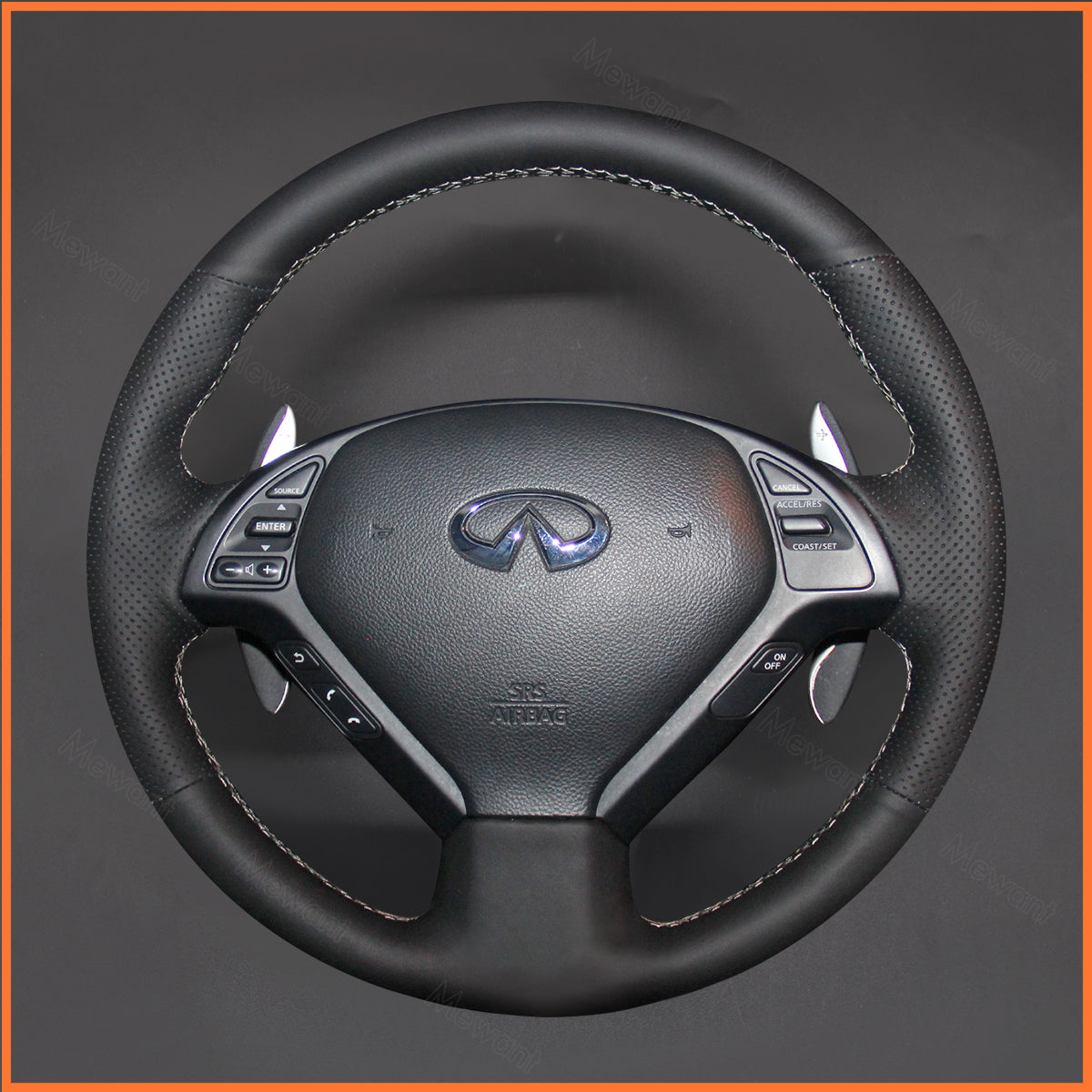 MEWANT Lenkradbezug für Infiniti G37 2008-2013 / EX EX30 EX35 EX37 2009-2013 / Q60 2014-2015 / QX50 2015-2017 / Nissan Skyline 2006-2014 - Mewant.de