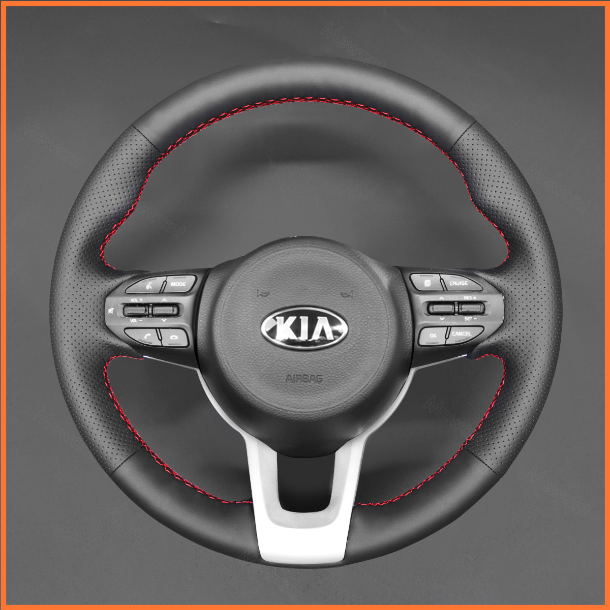 MEWANT Lenkradbezug für Kia Picanto 3 2017-2022 / Rio 4 2017-2022 / Stonic 2017-2022 - Mewant.de