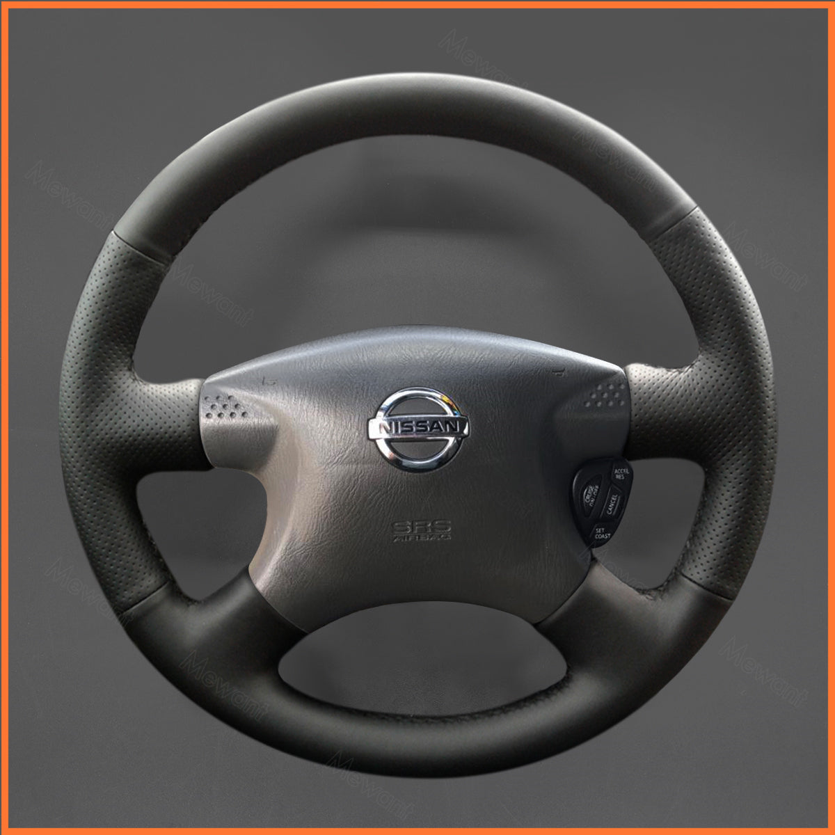 MEWANT Lenkradbezug für Nissan Bluebird Sylphy 2000-2002 / Caravan 2001-2003 / Expert 1999-2002 / Pickup 2000-2002 / AD 1999-2002 / Serena 2000-2002 / Sunny 1998-2002 - Mewant.de