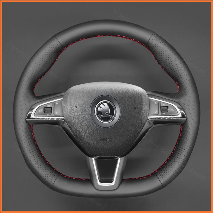 MEWANT Lenkradbezug für Skoda Octavia / Fabia / Kodiaq / Citigo 2015-2019 / Superb / Scala 2019 - Mewant.de