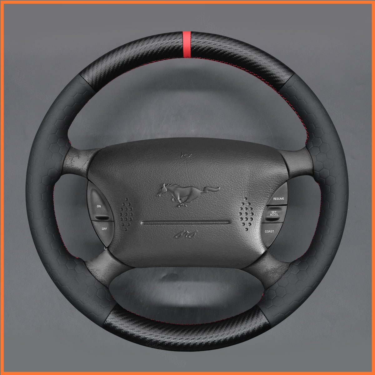 MEWANT Lenkradbezug für Ford Mustang 1994-2004 / F-150 Lightning 1994-2004 - Mewant.de