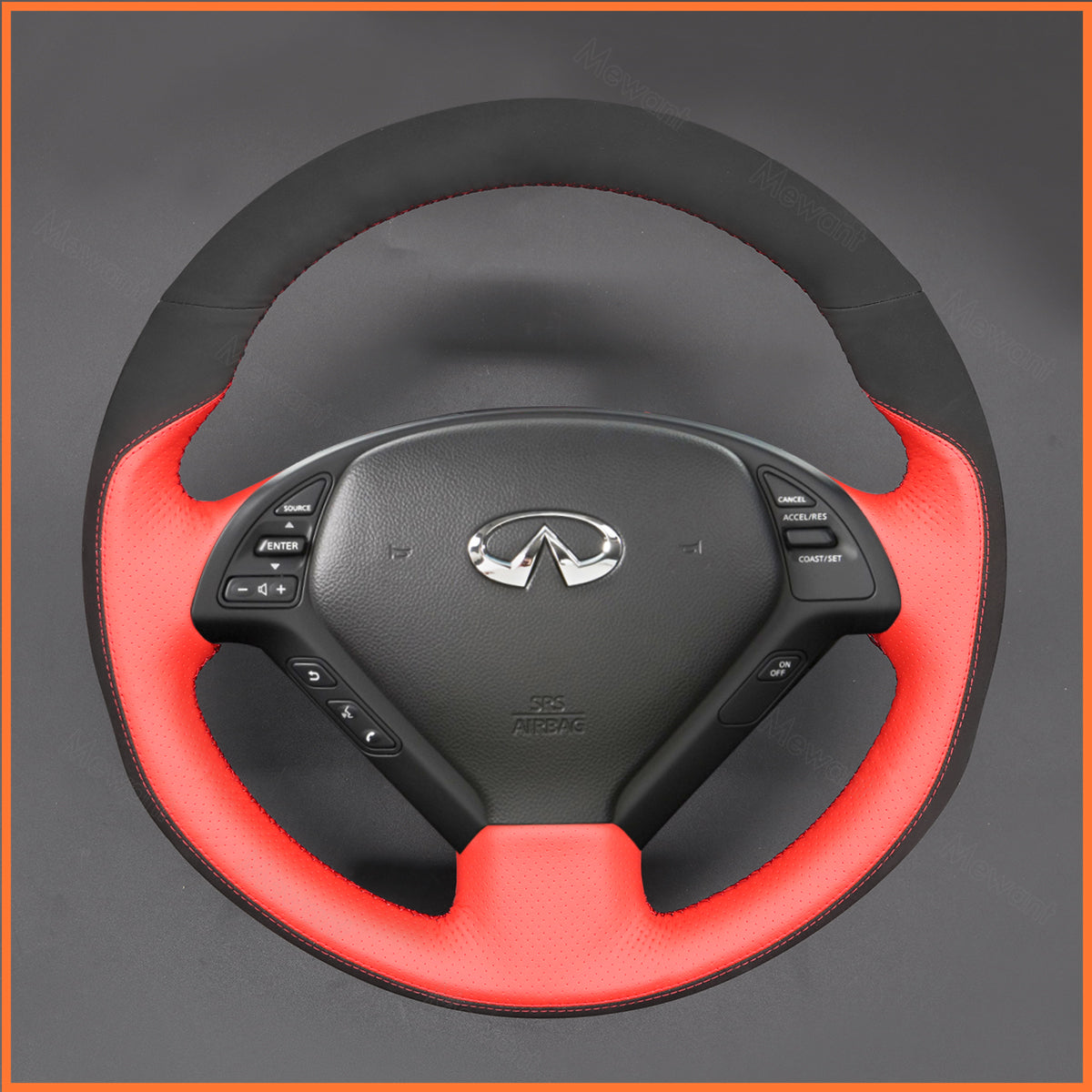 MEWANT Lenkradbezug für Infiniti G37 2008-2013 / EX EX30 EX35 EX37 2009-2013 / Q60 2014-2015 / QX50 2015-2017 / Nissan Skyline 2006-2014 - Mewant.de