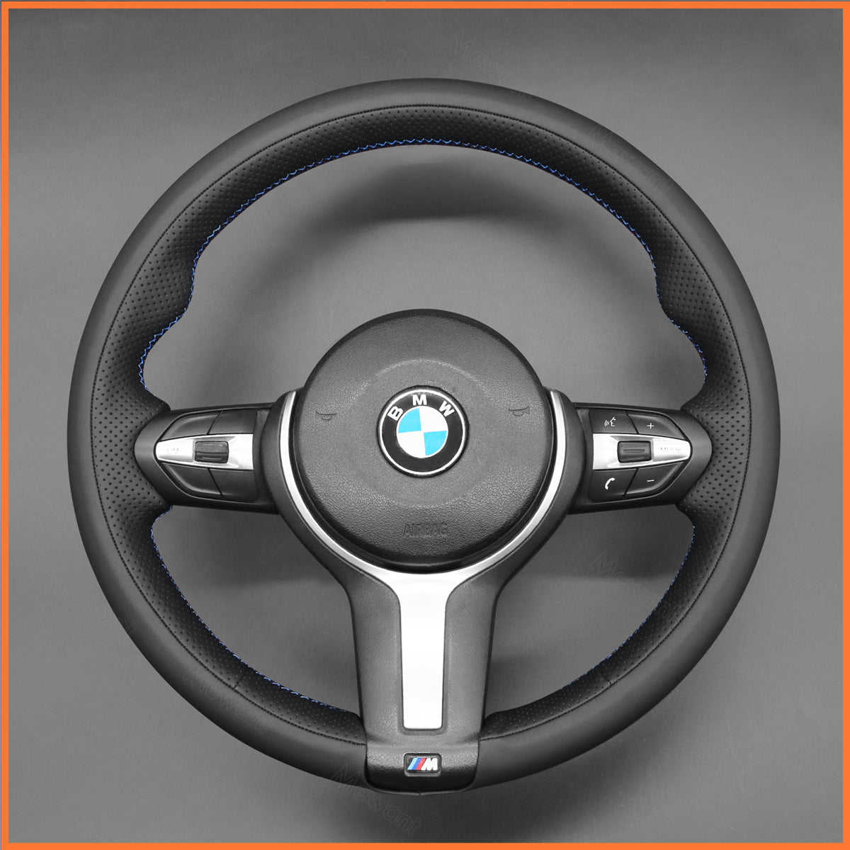MEWANT Funda para volante de BMW F87 M2 F80 M3 F82 M4 M5 F12 F13 M6 F85 X2 X5 M F86 X6 M F33 F30 2014-2019