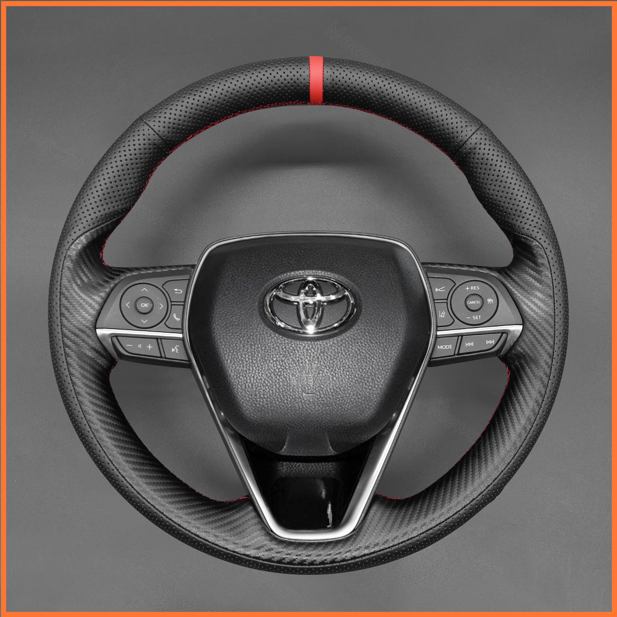 MEWANT Lenkradbezug für Toyota Corolla XII (E210) / Corolla Cross / Camry / RAV4 2018-2024 - Mewant.de