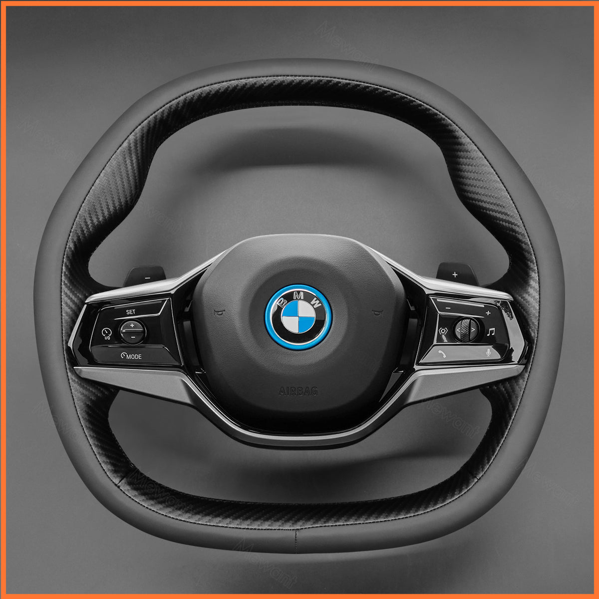 MEWANT Funda para volante para BMW G60 Berlina / G61 Touring / i5 G60 G61 2023-2024