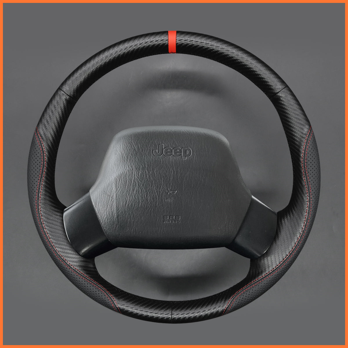 Funda de volante MEWANT para Jeep Wrangler TJ Cherokee XJ 1997-2002