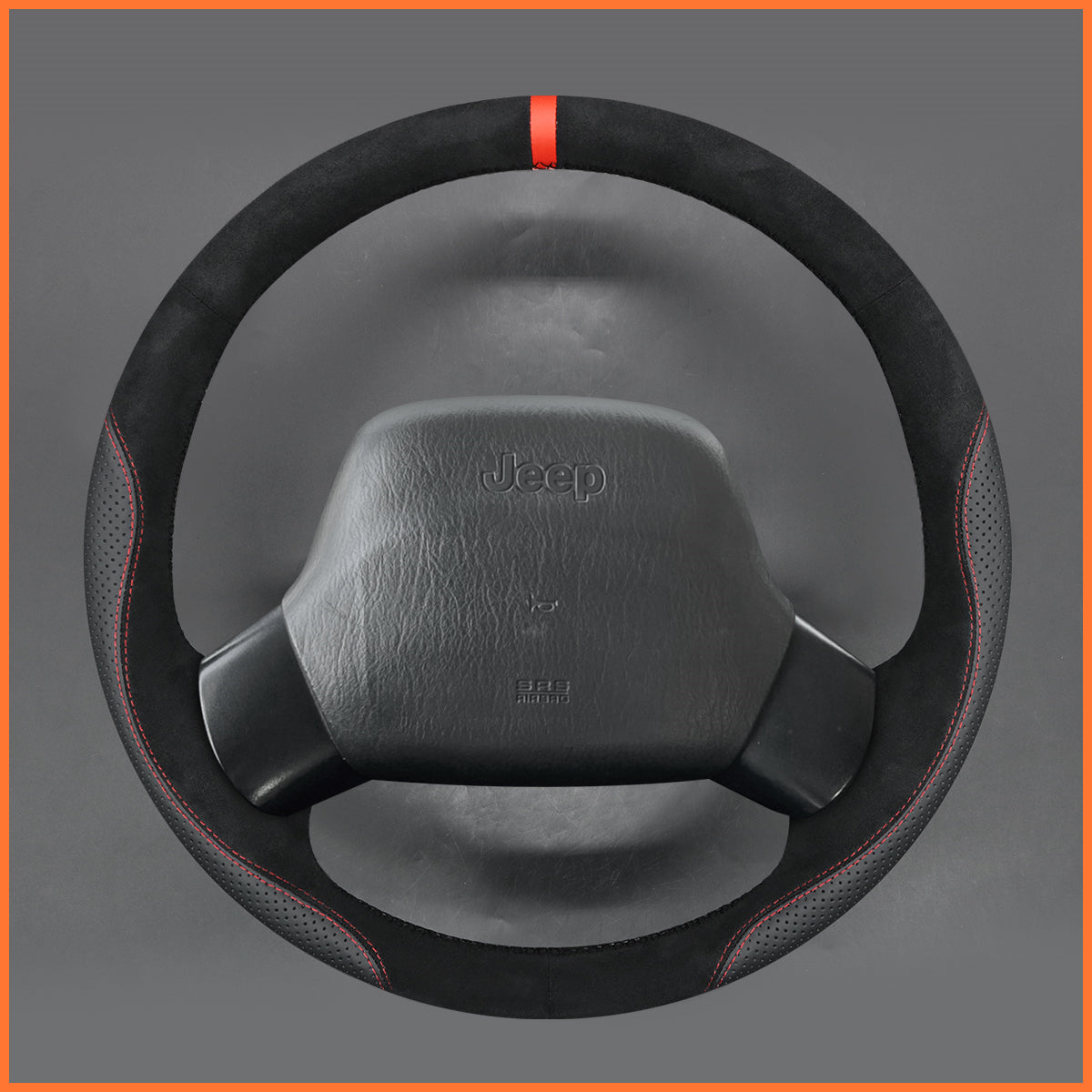 Funda de volante MEWANT para Jeep Wrangler TJ Cherokee XJ 1997-2002