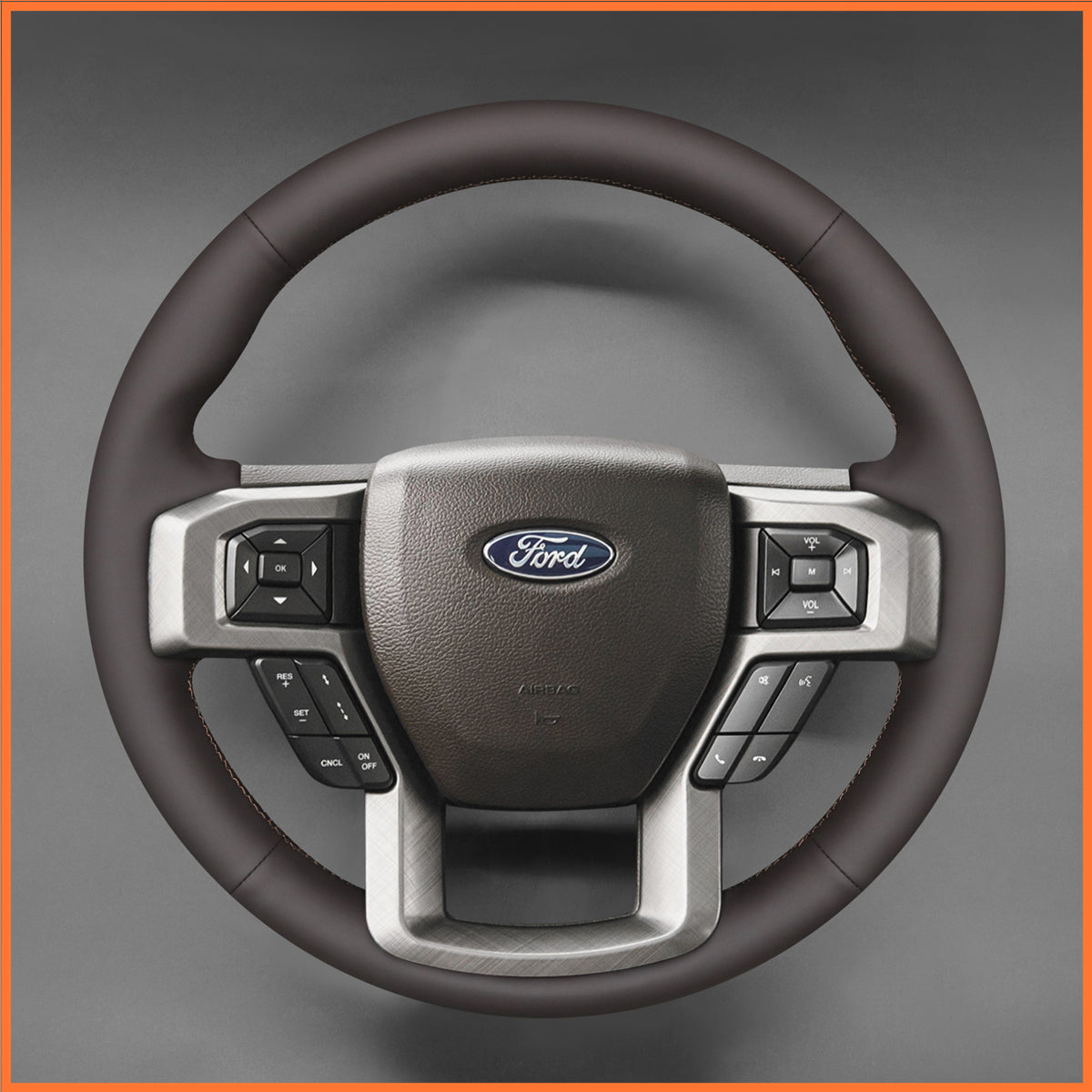 MEWANT Funda para volante de Ford F-150 F150 2015-2021 / F-250 F250 2017-2023