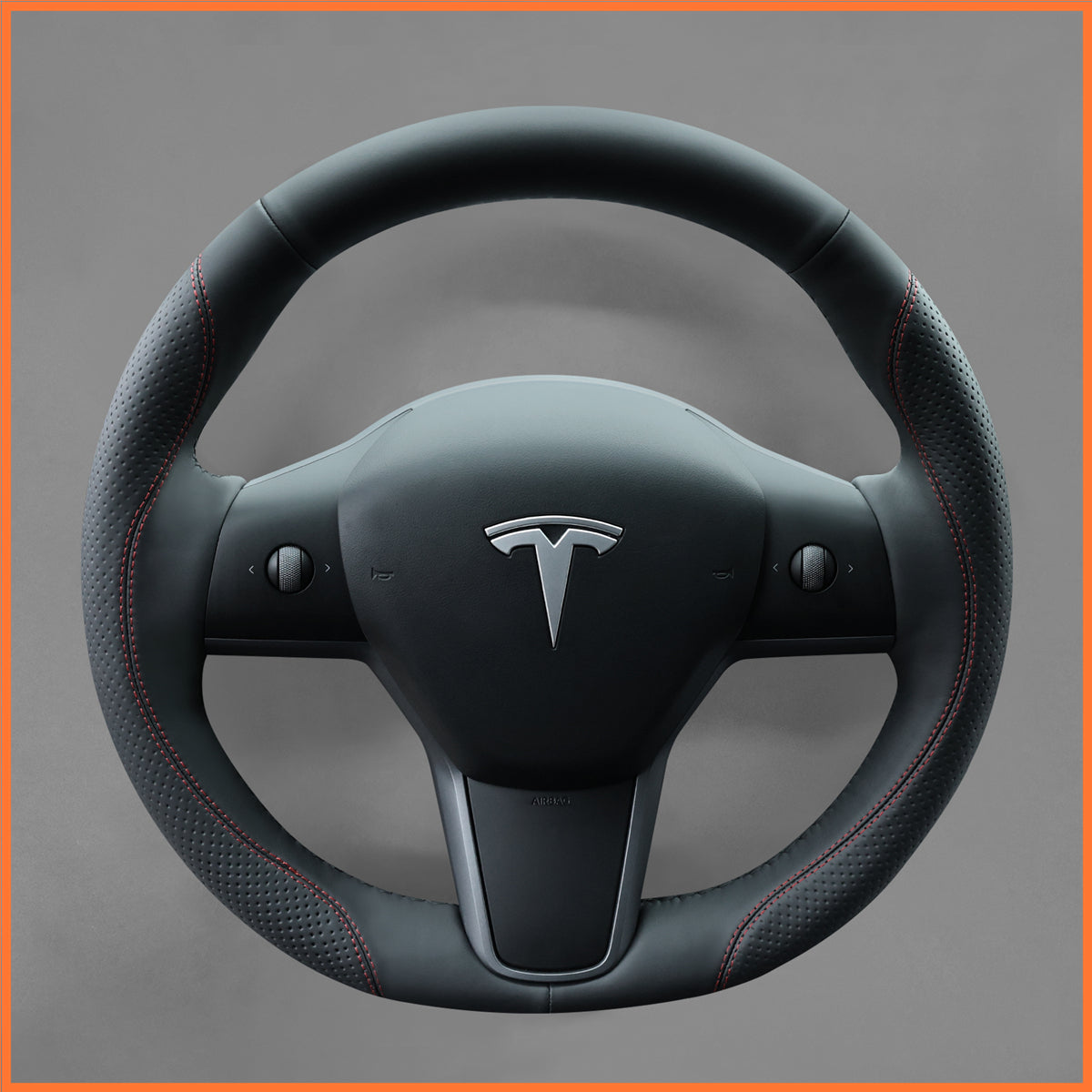 Cubierta de volante MEWANT para Tesla Model 3 2019-2023 / Model Y 2021-2023