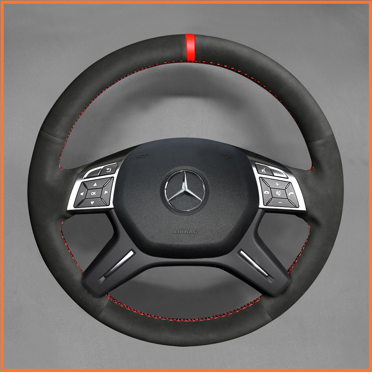 Funda para volante MEWANT para Benz Clase E E300 Clase GL GL 350 400 500 550 Clase M ML 300 320 350 400 500 550 2012-2015