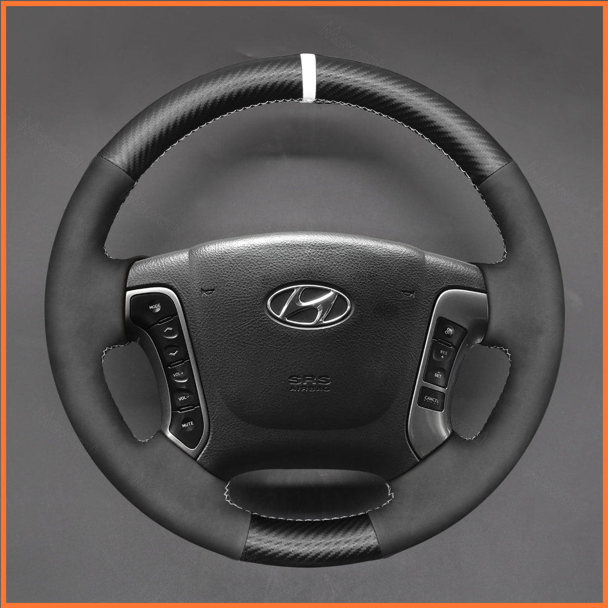 MEWANT Lenkradbezug für Hyundai Santa Fe 2006-2012 / H-1 (Starex) 2008-2020 / i800 2008-2019 - Mewant.de
