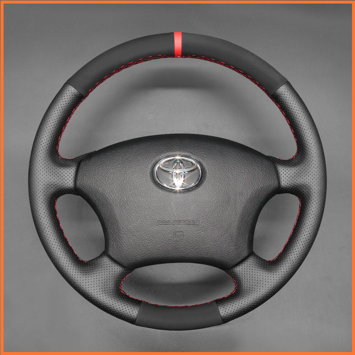 MEWANT Lenkradbezug für Toyota Camry / Highlander / Land Cruiser / Fortuner / Tacoma / Tundra 2002-2007 - Mewant.de