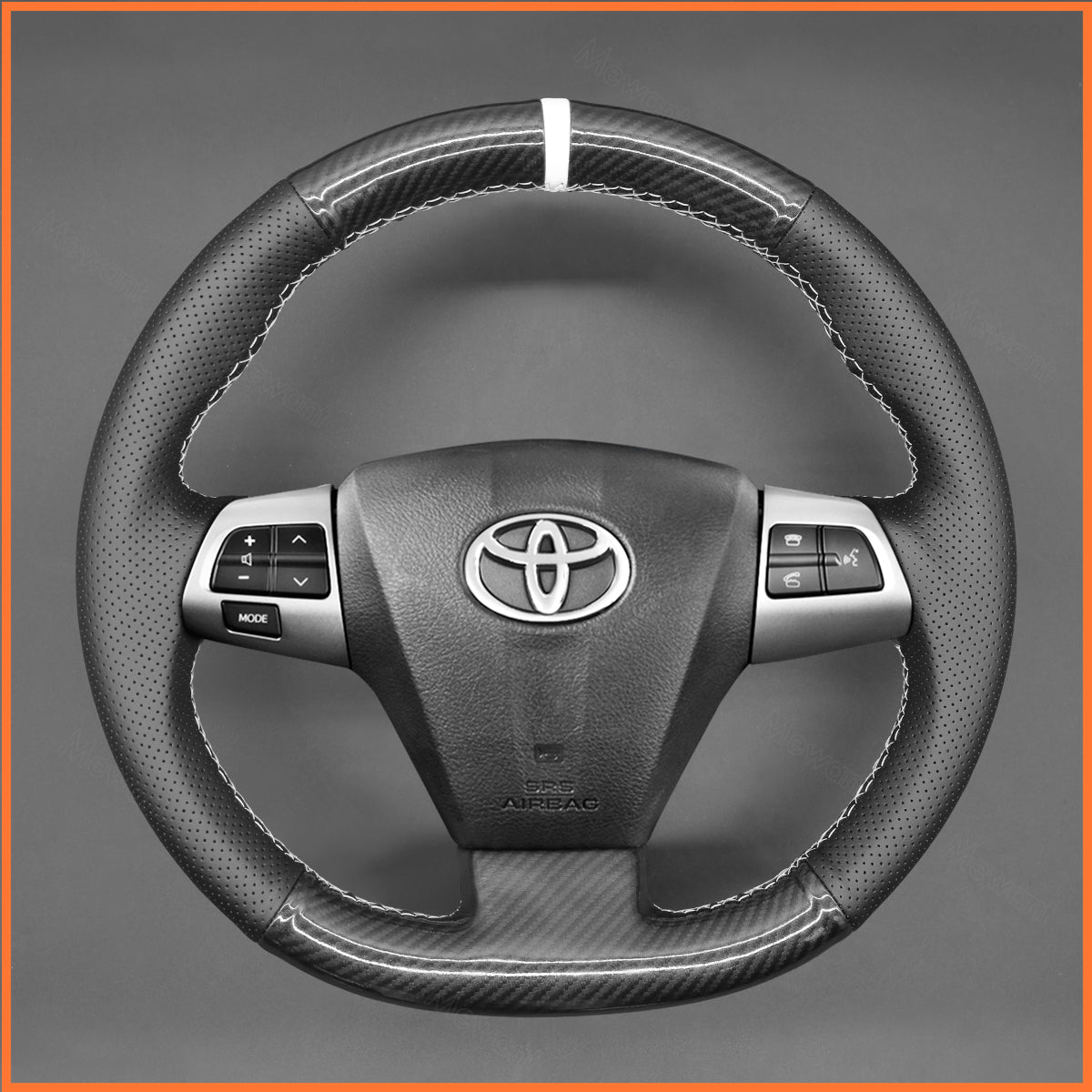 MEWANT Lenkradbezug für Toyota Corolla 2010-2013 / RAV4 2010-2014 / Auris 2010-2012 / Wish 2009-2017 / Vanguard 2010-2013 / Voxy 2010-2013 - Mewant.de