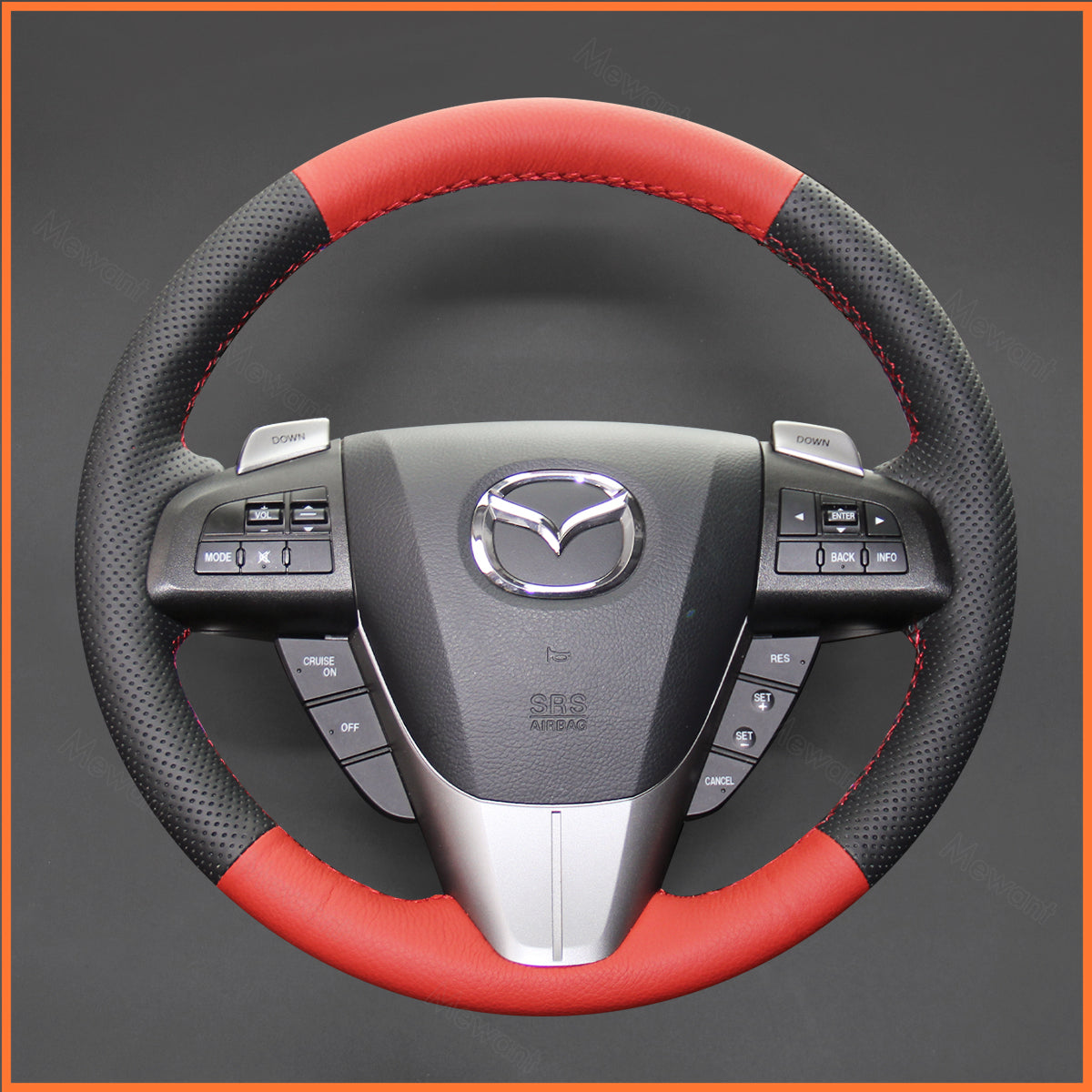 MEWANT Lenkradbezug für Mazda 3 Axela 2008-2013 / Mazda CX-7 CX7 2010-2016 / Mazda 5 2011-2013 - Mewant.de