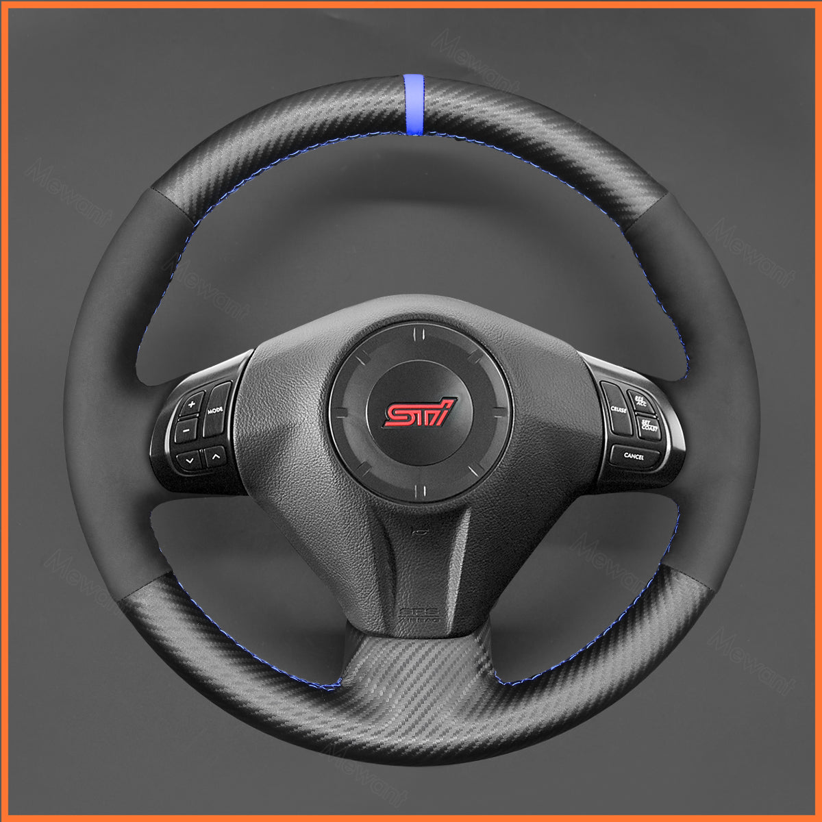 MEWANT Lenkradbezug für Subaru Forester 2008-2013 / Impreza 2007-2012 / Legacy 2006-2009 / Outback 2007-2009 / Impreza WRX 2007-2010 - Mewant.de