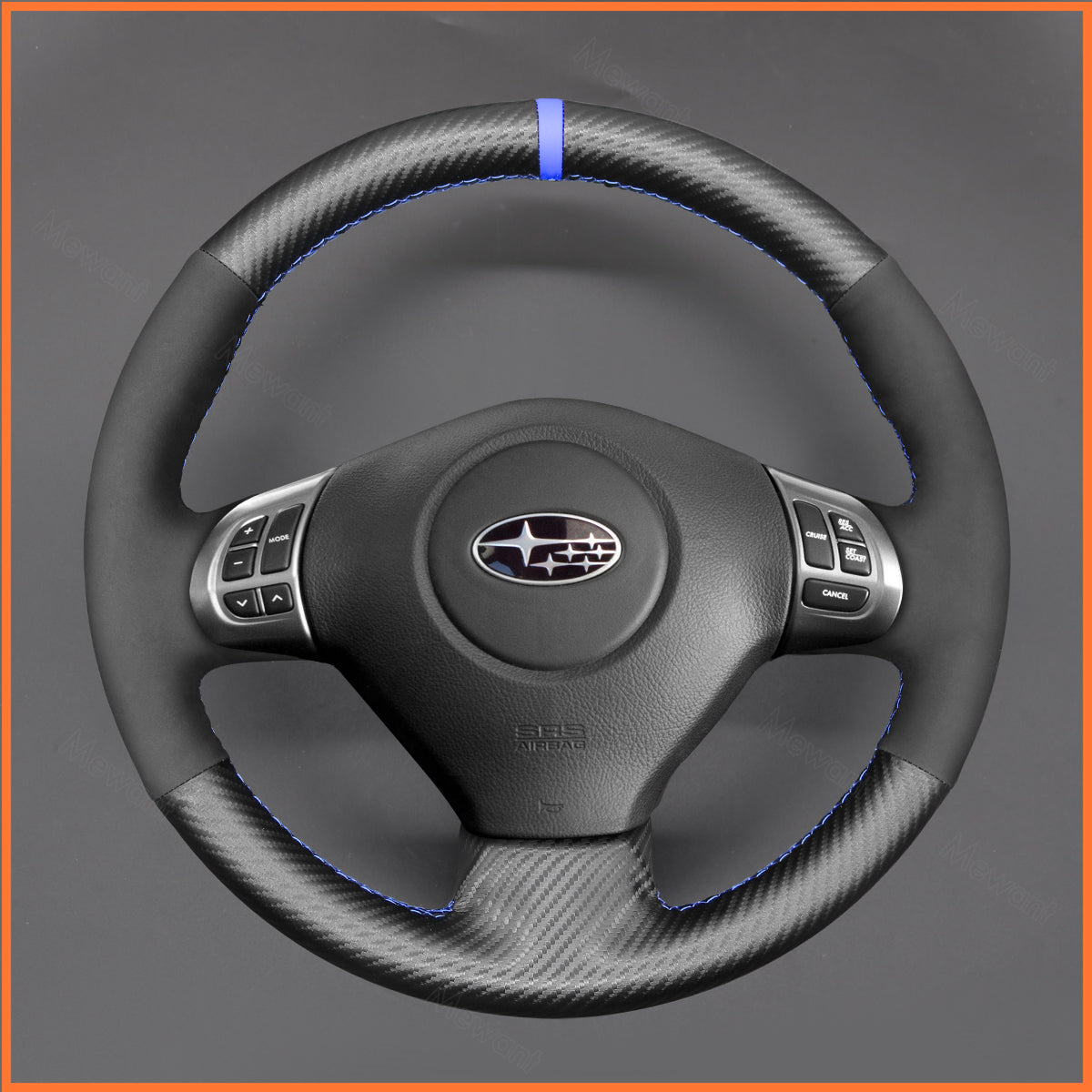 MEWANT Lenkradbezug für Subaru Forester 2008-2013 / Impreza 2007-2012 / Legacy 2006-2009 / Outback 2007-2009 / Impreza WRX 2007-2010 - Mewant.de