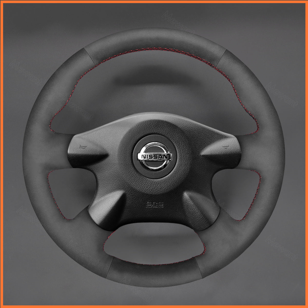 MEWANT Lenkradbezug für Nissan Almera (N16) / Almera Tino / X-Trail (T30) / Primera (P12) / Terrano 2 / Serena / Pathfinder / Bluebird Sylphy / Caravan - Mewant.de