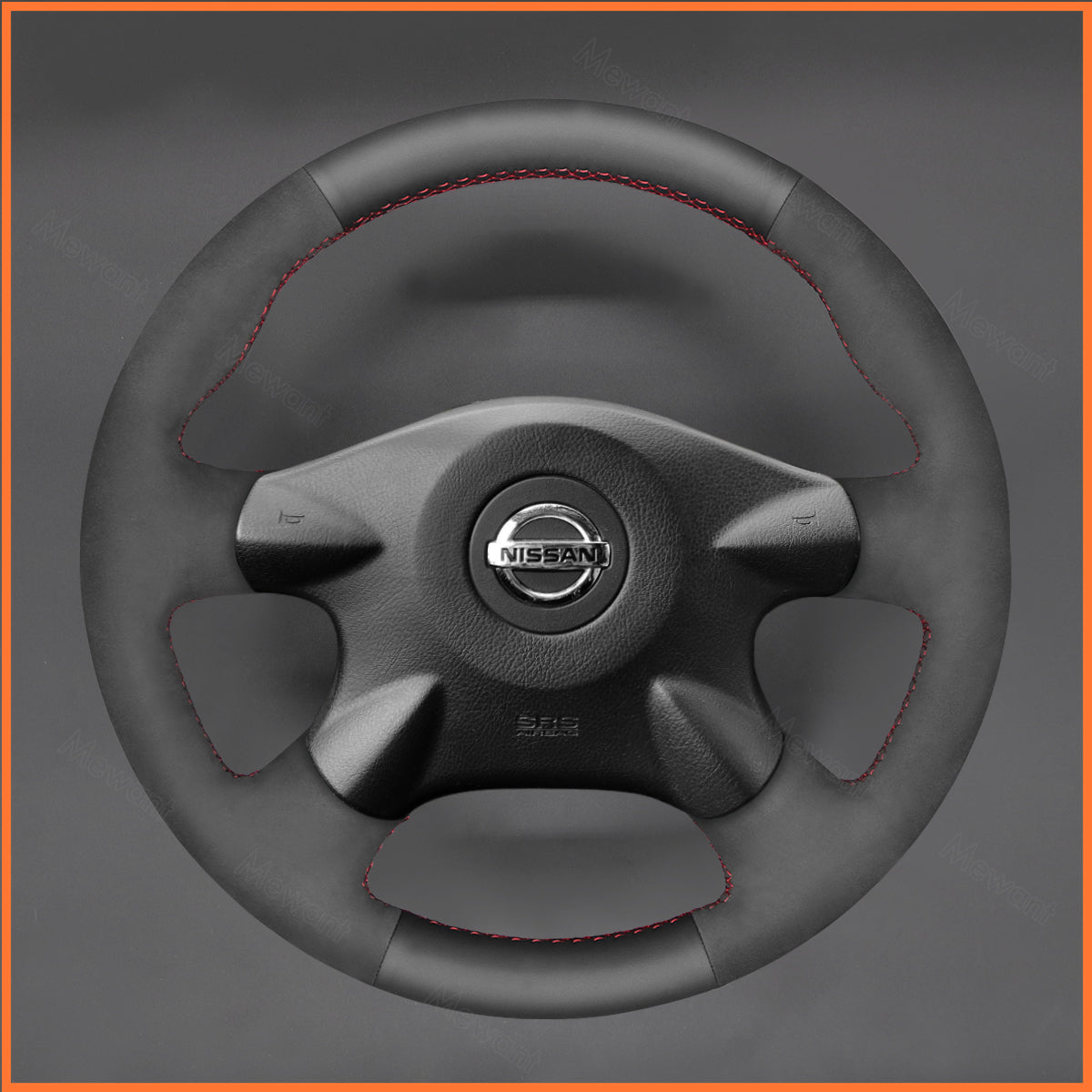 MEWANT Lenkradbezug für Nissan Almera (N16) / Almera Tino / X-Trail (T30) / Primera (P12) / Terrano 2 / Serena / Pathfinder / Bluebird Sylphy / Caravan - Mewant.de