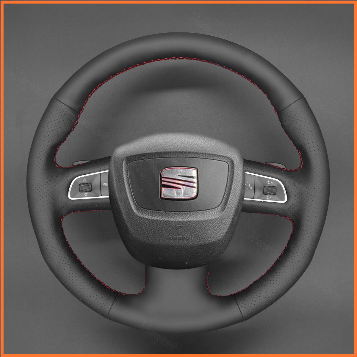 MEWANT Lenkradbezug für Seat Exeo / Audi A3 8P / A4 B8 / A5 / A8 / A8 L / Q7 / RS 4 / S5 / S6 / S8 2007-2011 - Mewant.de