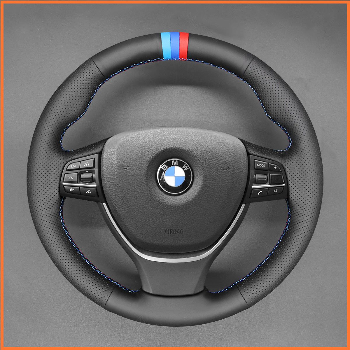 Funda para volante MEWANT para BMW F10 F11 F07 F12 F13 F06 F01 F02 2008-2015