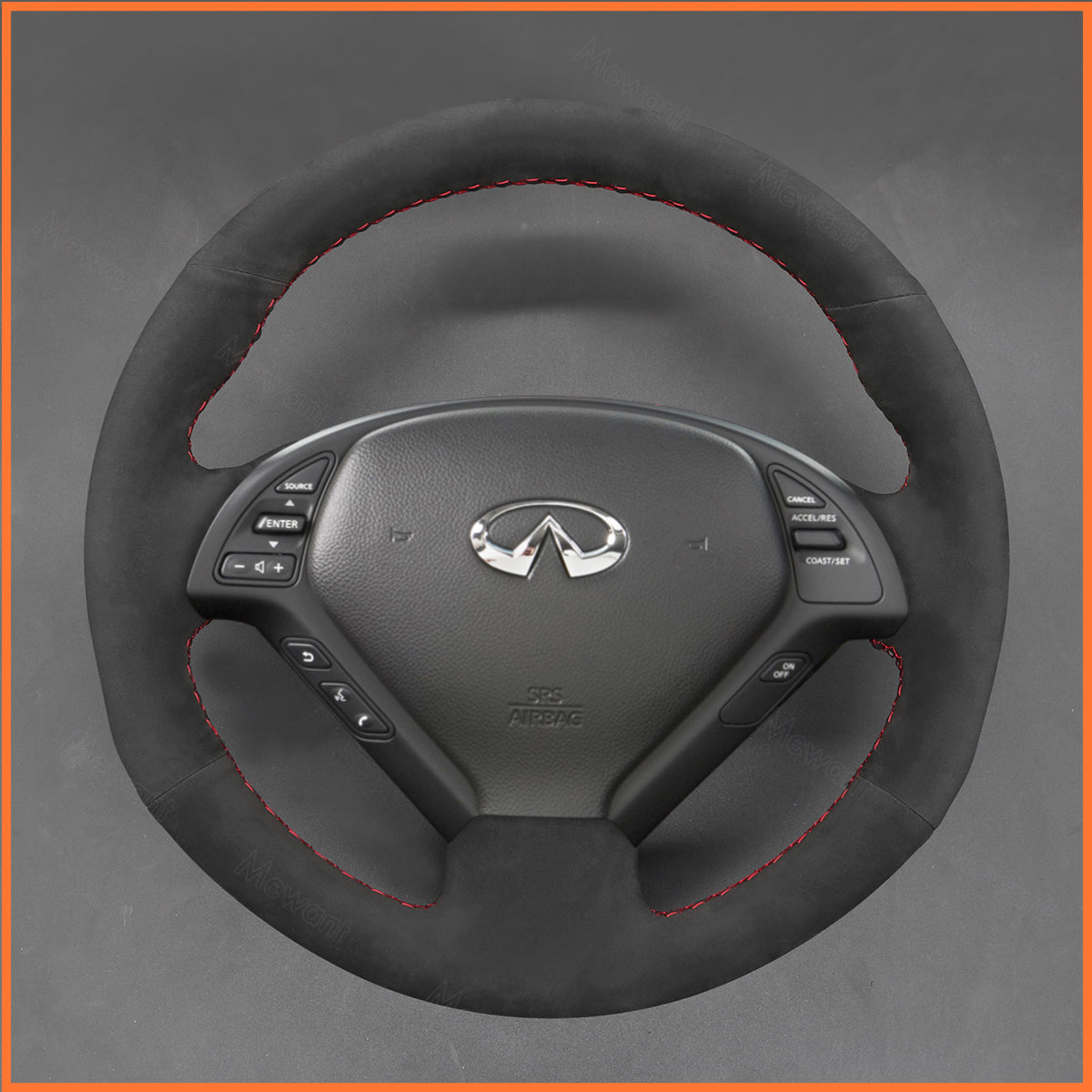 MEWANT Lenkradbezug für Infiniti G37 2008-2013 / EX EX30 EX35 EX37 2009-2013 / Q60 2014-2015 / QX50 2015-2017 / Nissan Skyline 2006-2014 - Mewant.de