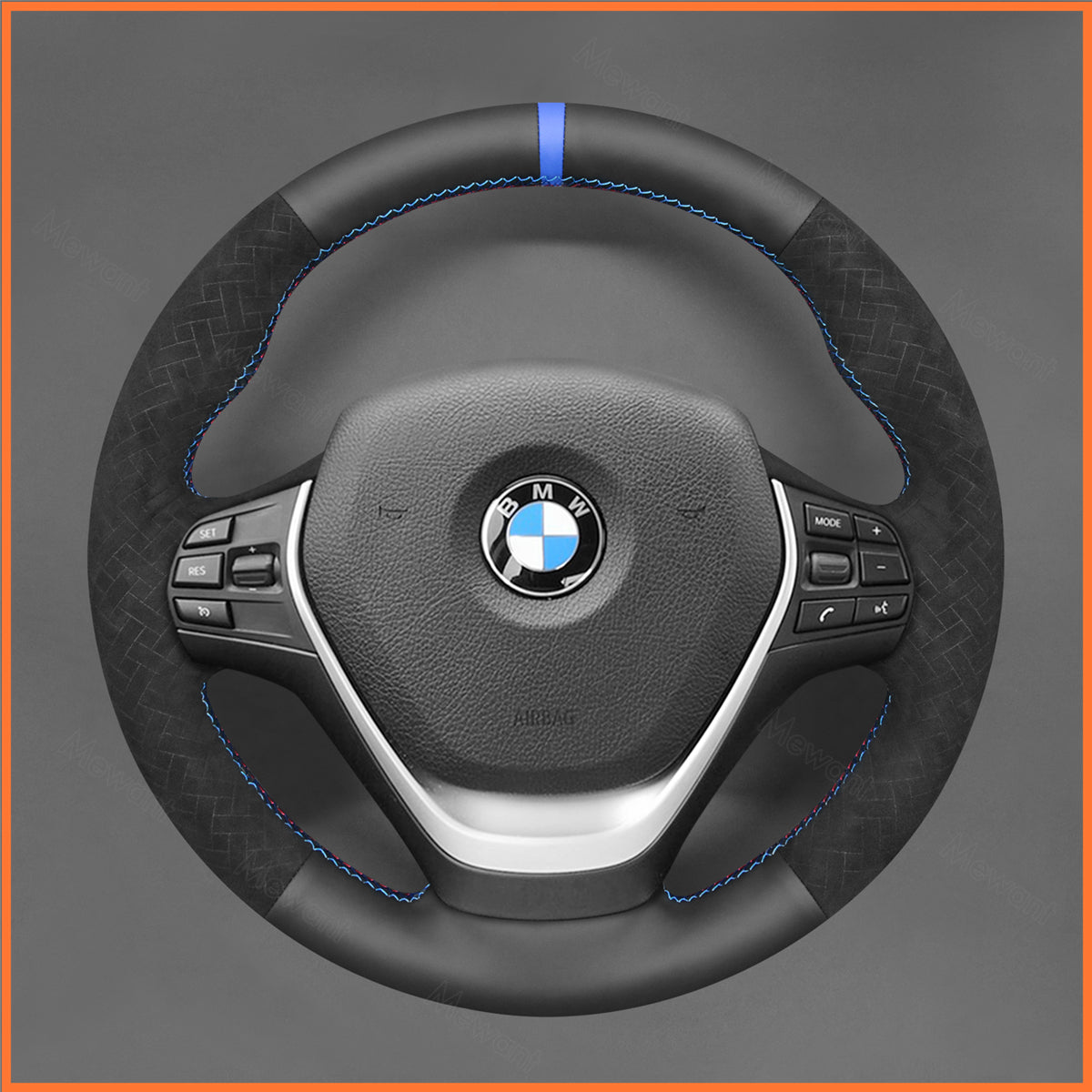 Funda para volante MEWANT para BMW F20 F21 F22 F23 F30 F31 F33 F34 F32 F36 2013-2020