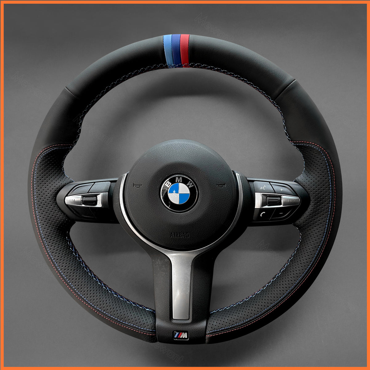 MEWANT Funda para volante de BMW F87 M2 F80 M3 F82 M4 M5 F12 F13 M6 F85 X2 X5 M F86 X6 M F33 F30 2014-2019