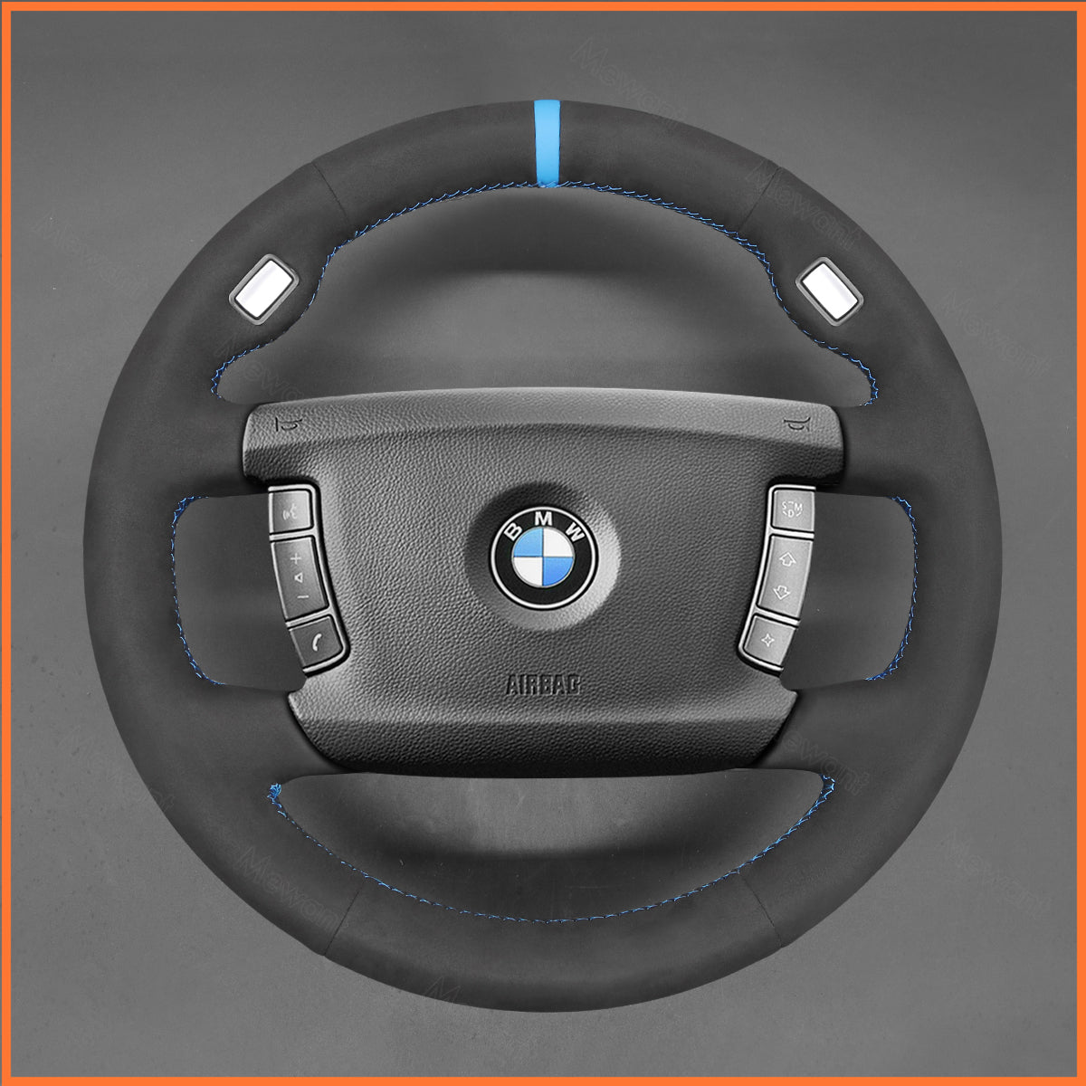 MEWANT Lenkradbezug für BMW 7 Series E65 (Sedan) 2001-2008 / 7 Series E66 (Long Wheelbase Sedan) 2001-2008 - Mewant.de