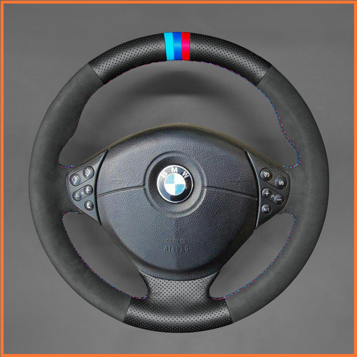 MEWANT Cubierta de volante para BMW E36 5 E39 E38 8 Series E31 Z3 E367 M3 E36 M5 E39 1998-2002