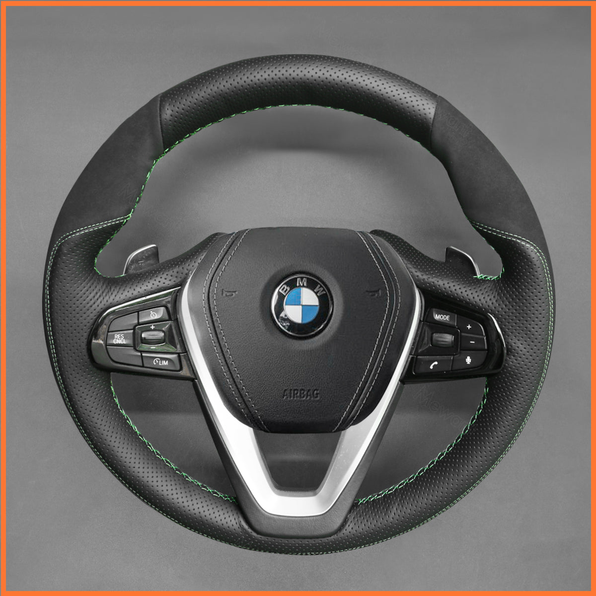 MEWANT Lenkradbezug für BMW F40 F44 G20 G21 G30 G31 i4 iX3 X5 X6 X7 Z4 2019-2024 - Mewant.de