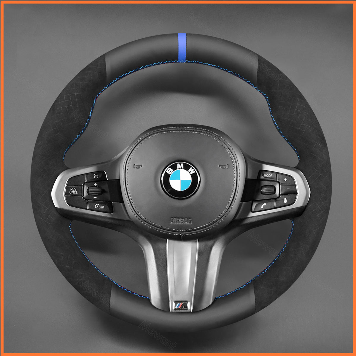 MEWANT Funda para volante para BMW M Sport F40 F44 G20 G22 G30 G32 G11 G14 i4 G26 X3 G01 iX3 X4 X5 X6 2019-2024