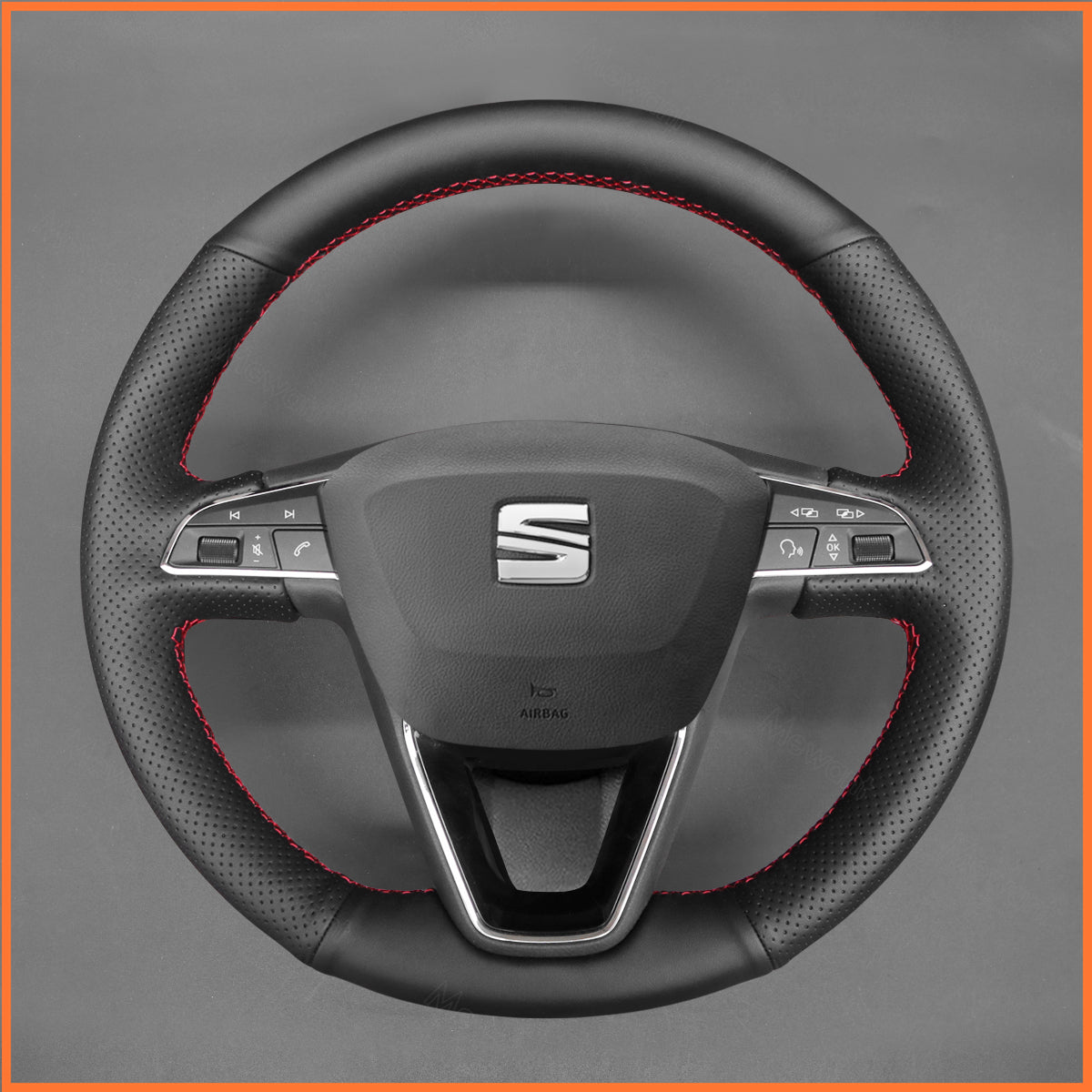 MEWANT Lenkradbezug für Seat Leon (5F) 2013-2020 / Toledo 2014-2015 / Arona 2017-2021 - Mewant.de