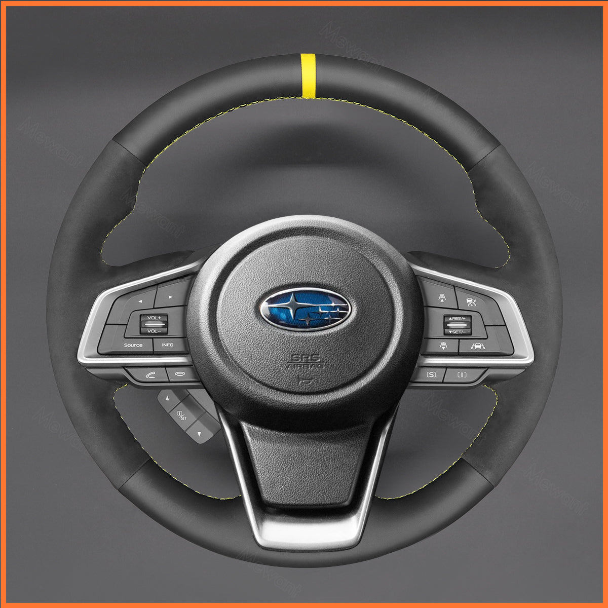 MEWANT Lenkradbezug für Subaru Forester 2019-2025 / Outback 2018-2024 / XV 2017-2024 / Crosstrek 2023-2025 / Impreza 2017-2024 - Mewant.de