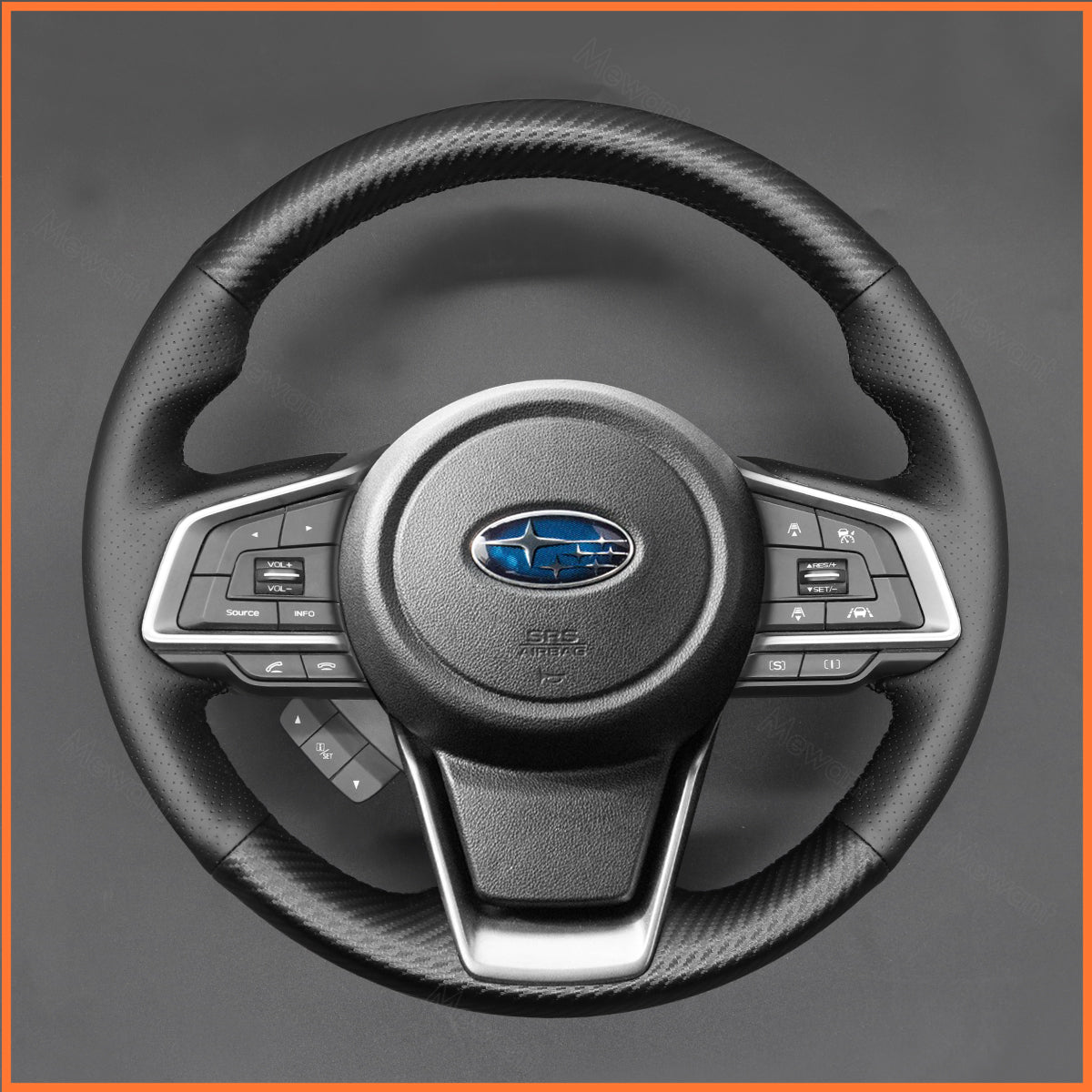 MEWANT Lenkradbezug für Subaru Forester 2019-2025 / Outback 2018-2024 / XV 2017-2024 / Crosstrek 2023-2025 / Impreza 2017-2024 - Mewant.de