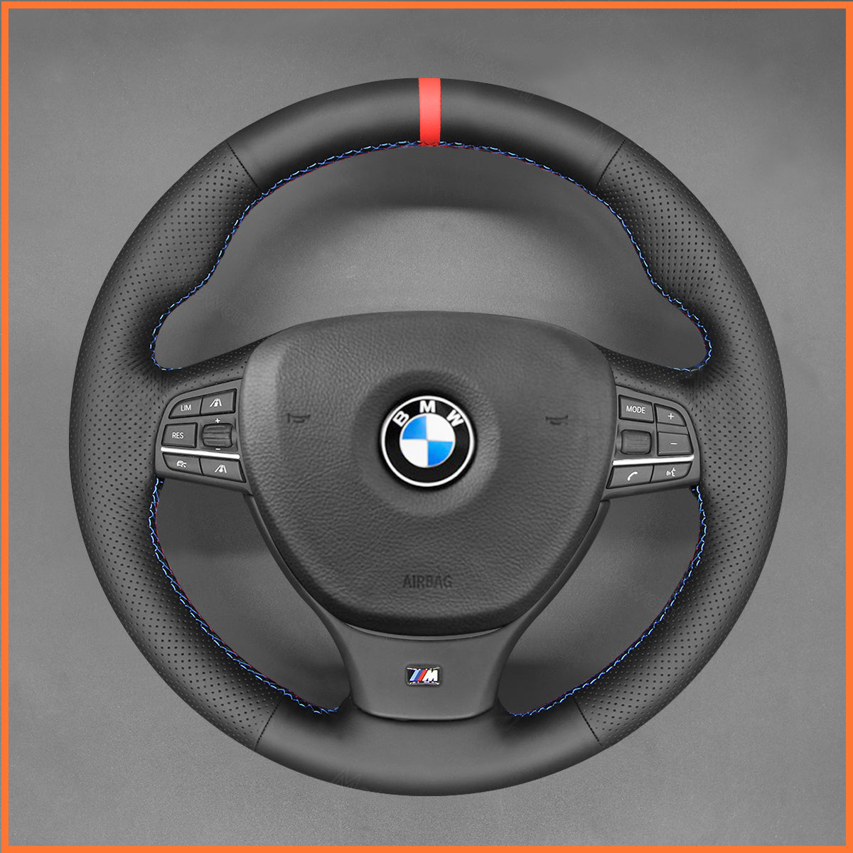 MEWANT Lenkradbezug für BMW 5 Series M Sport F10 F11 F07 F12 F13 F06 F01 F10 - Mewant.de
