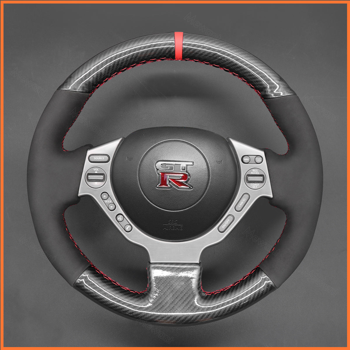 MEWANT Lenkradbezug für Nissan GTR GT-R (Nismo) 2008-2016 - Mewant.de